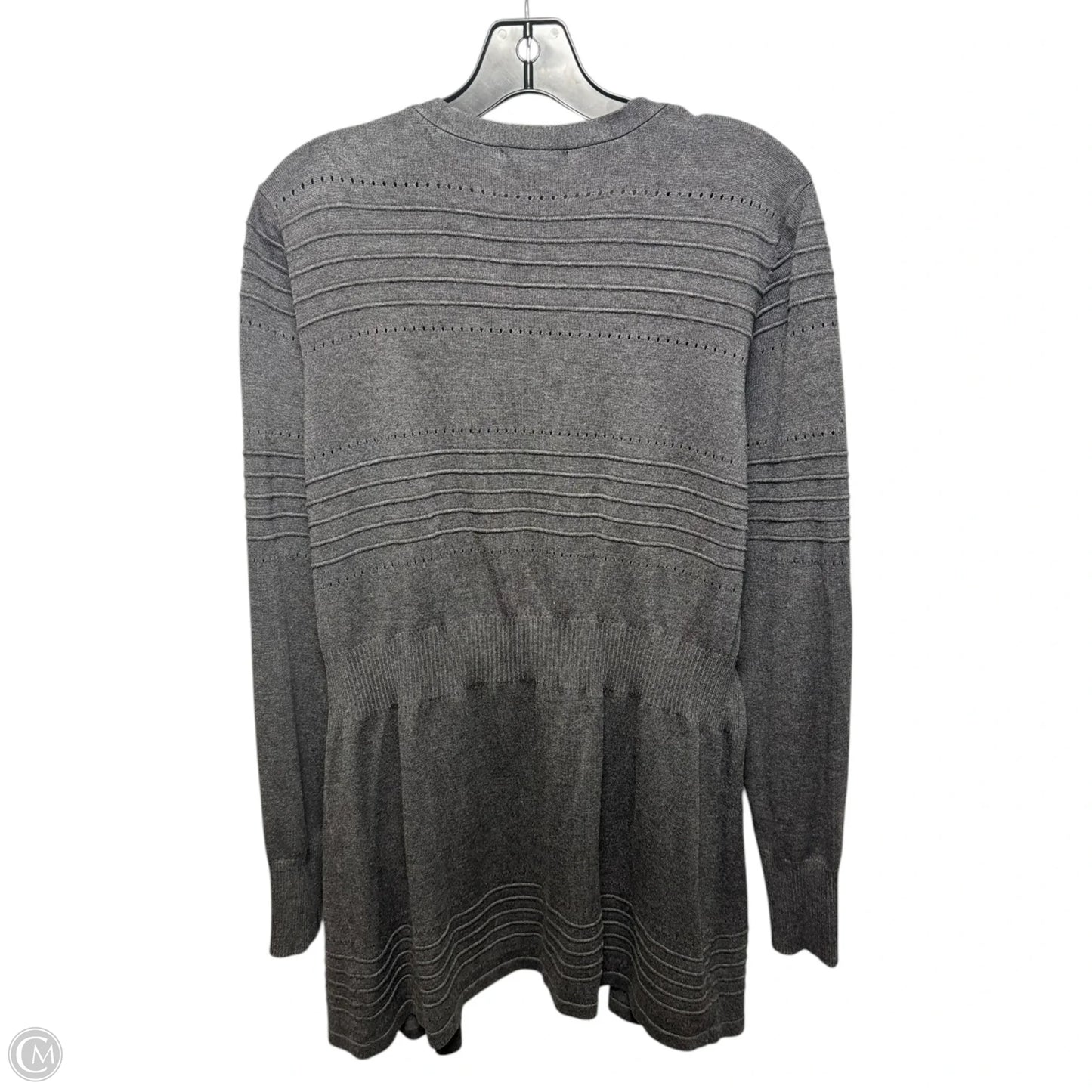 Sweater Cardigan By Lety & Me In Grey, Size: Xl