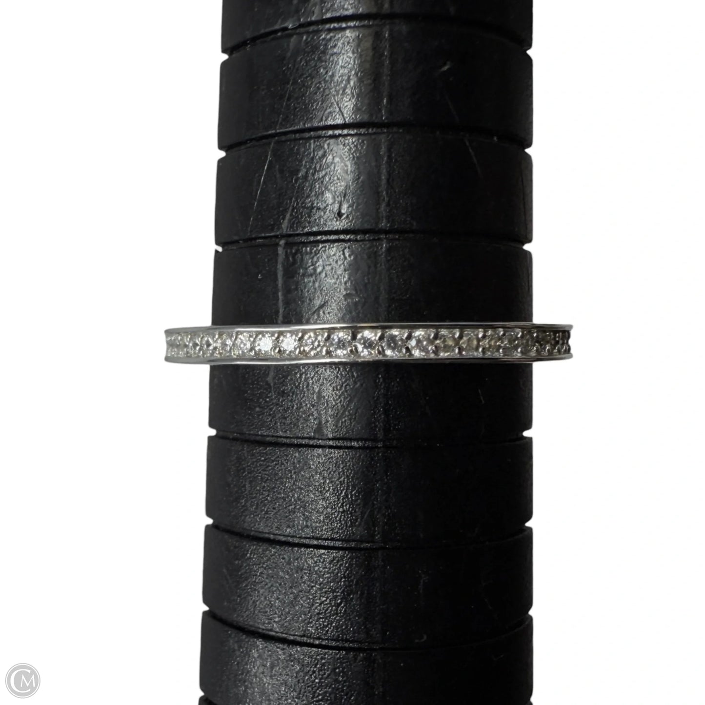 Sterling Silver & CZ Eternity Band Ring, Size: 8