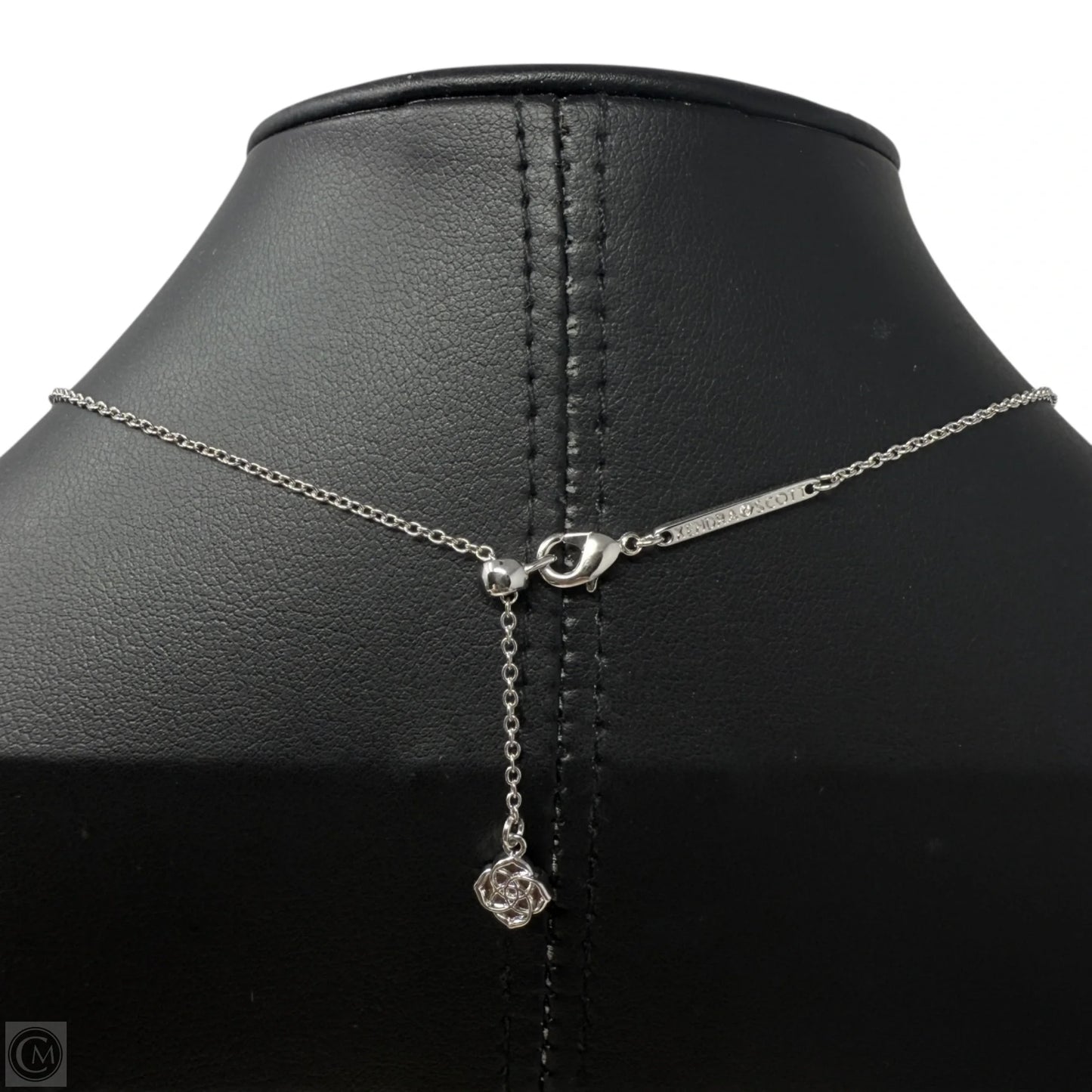 Haven Heart Choker Necklace in White Cubic Zirconia, Rhodium-Plated By Kendra Scott