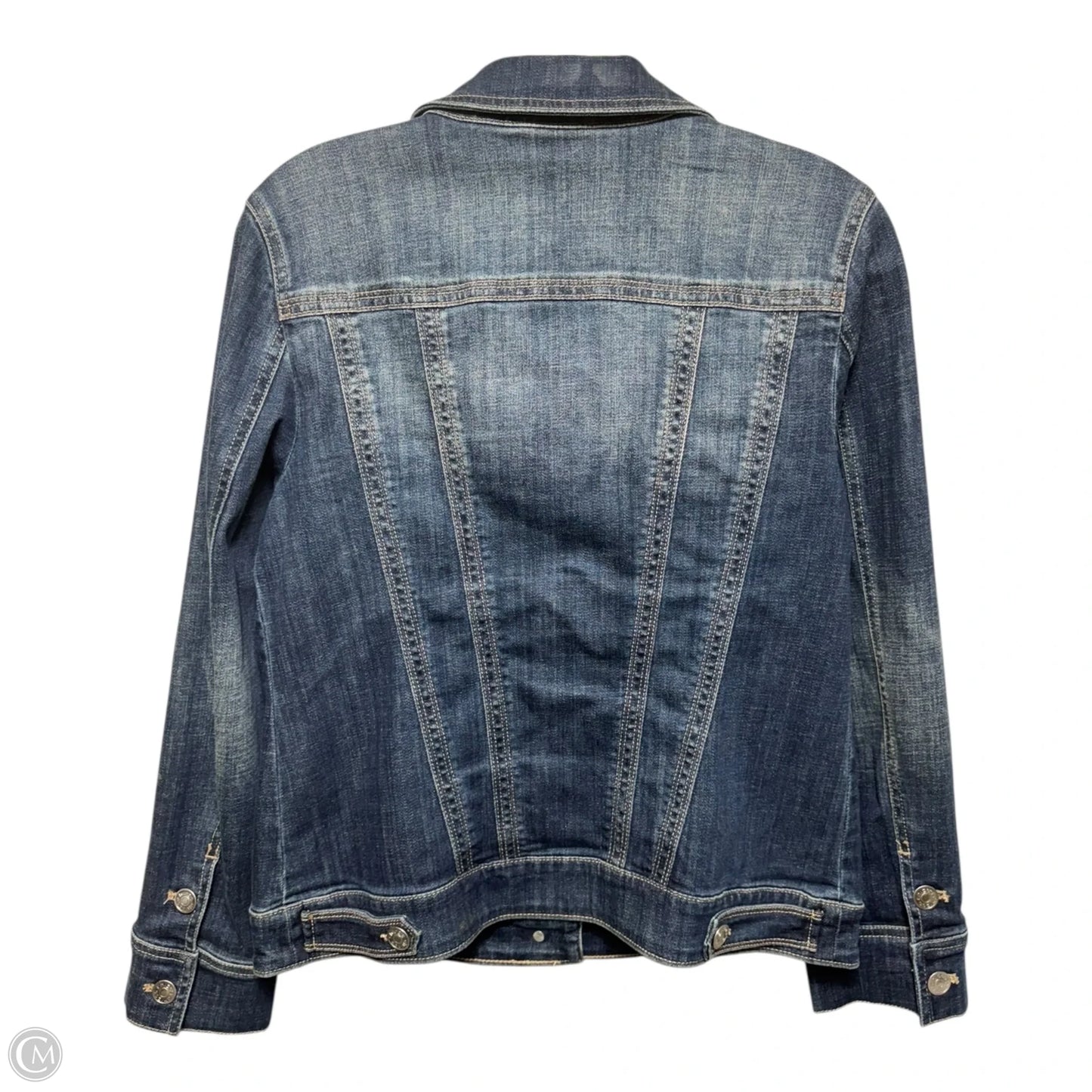 Jacket Denim By Chicos In Blue Denim, Size: S