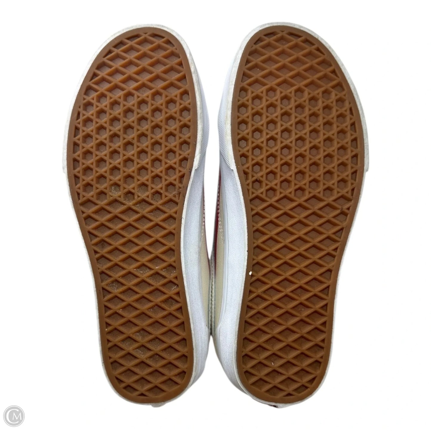 David Bowie Shoes Sneakers By Vans In Cream & Red, Size: 7.5