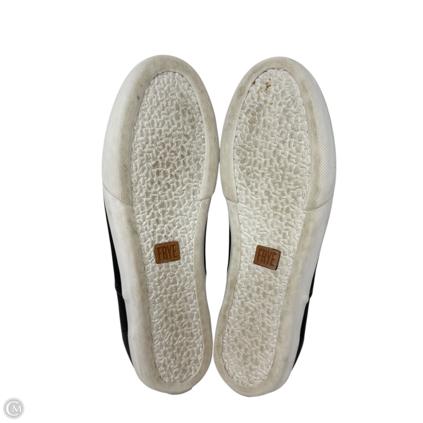 Maya Slip-On Leather Sneakers Designer By Frye In Black, Size: 11