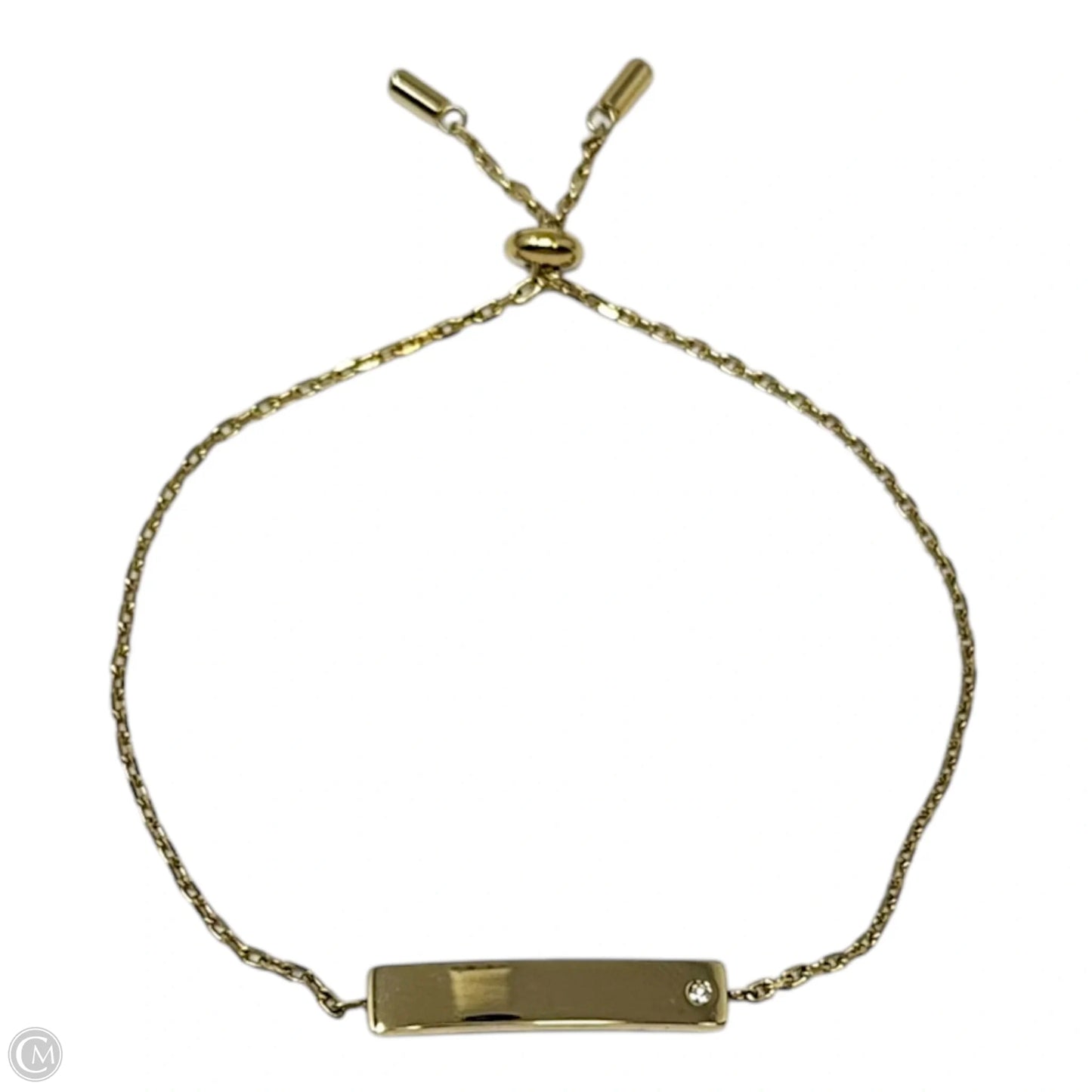 Gold Tone Slider Bracelet