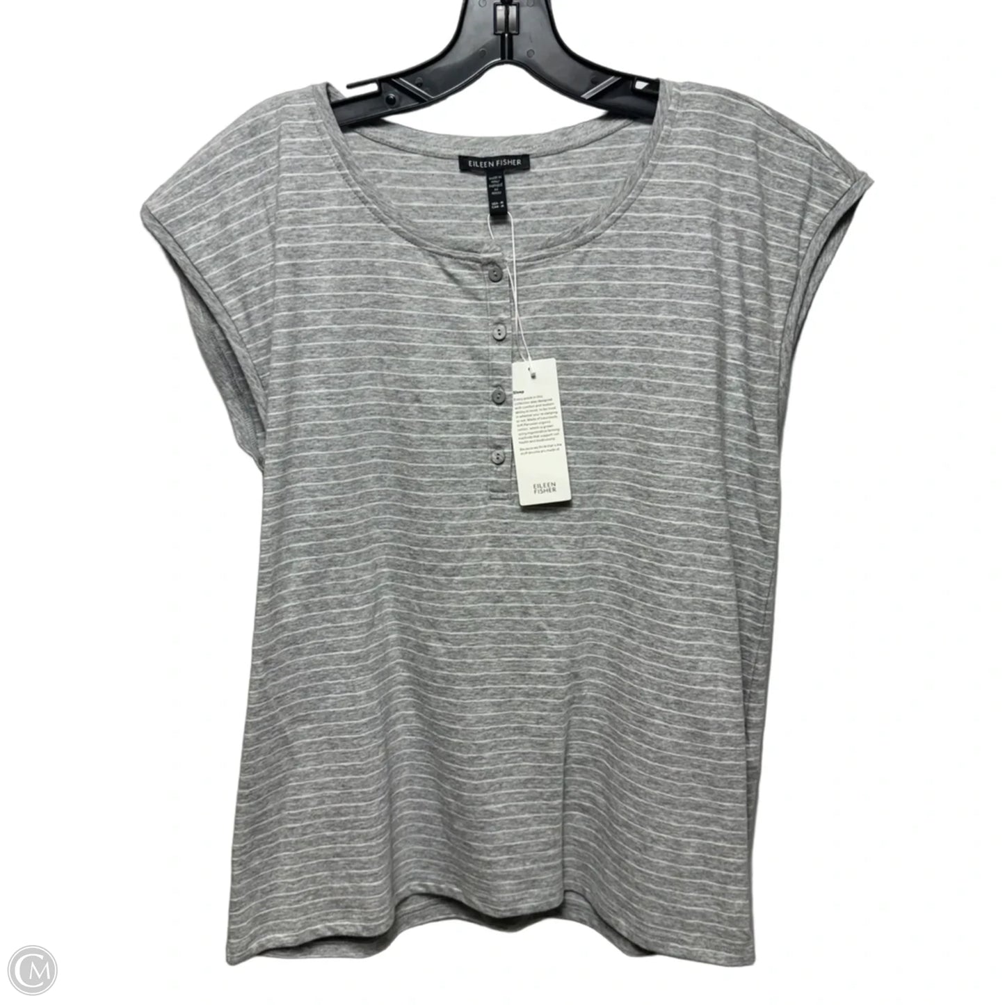 Top Sleeveless By Eileen Fisher In Striped Pattern, Size: M