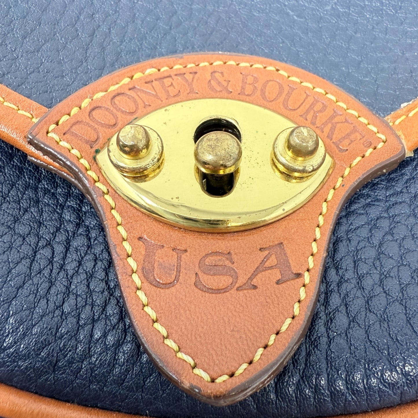 All-Weather Leather Mini Cavalry Crossbody Designer By Dooney And Bourke, Size: Small