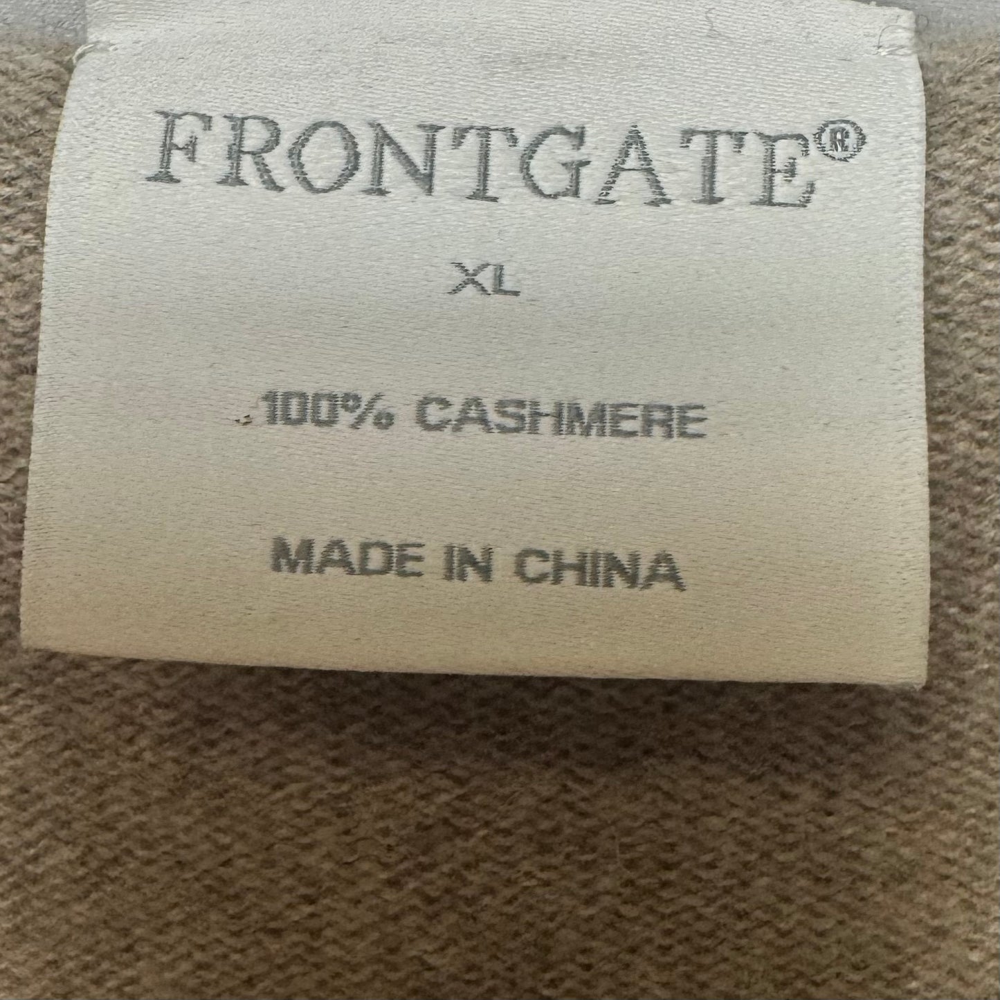 Cashmere Ruffle Cardigan
Sweater By Frontgate In Taupe, Size: XL