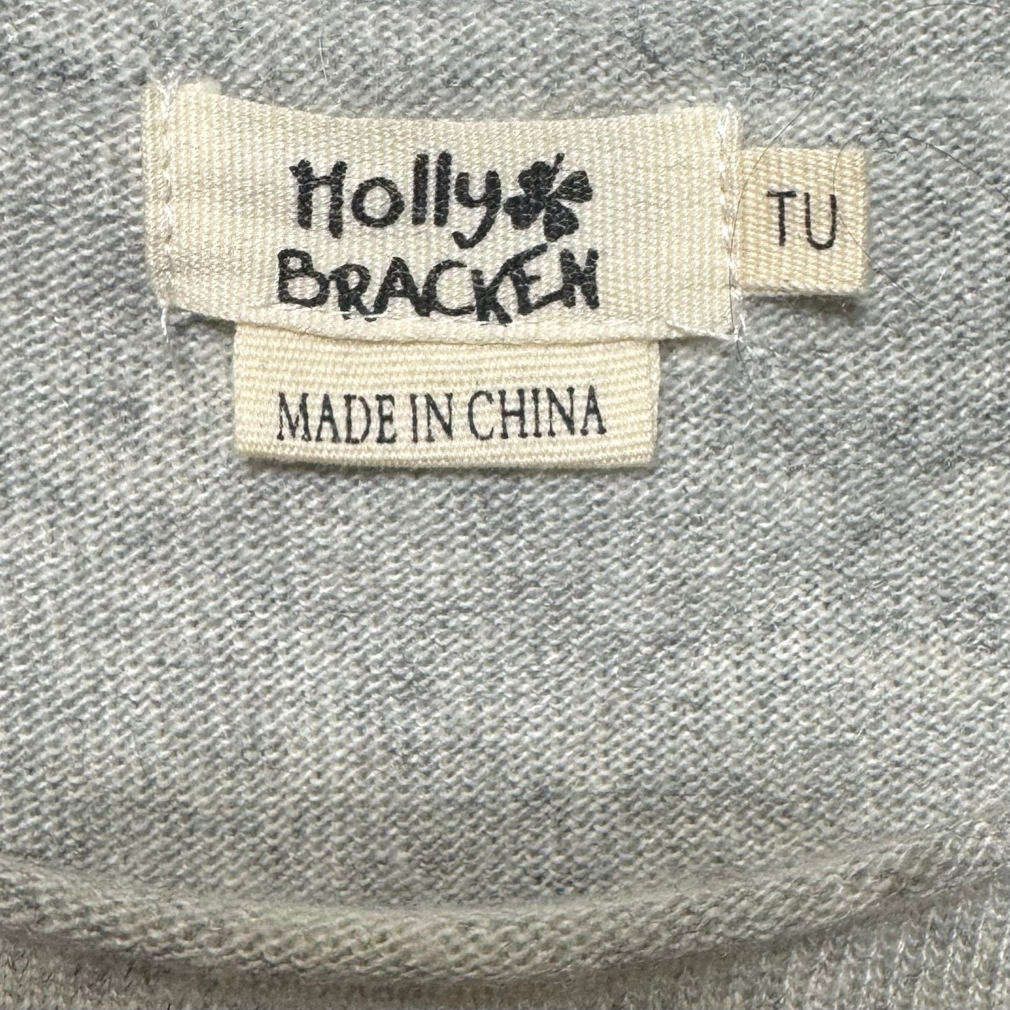 Heart Sweater By Molly Bracken In Black & Grey, Size: Osfm