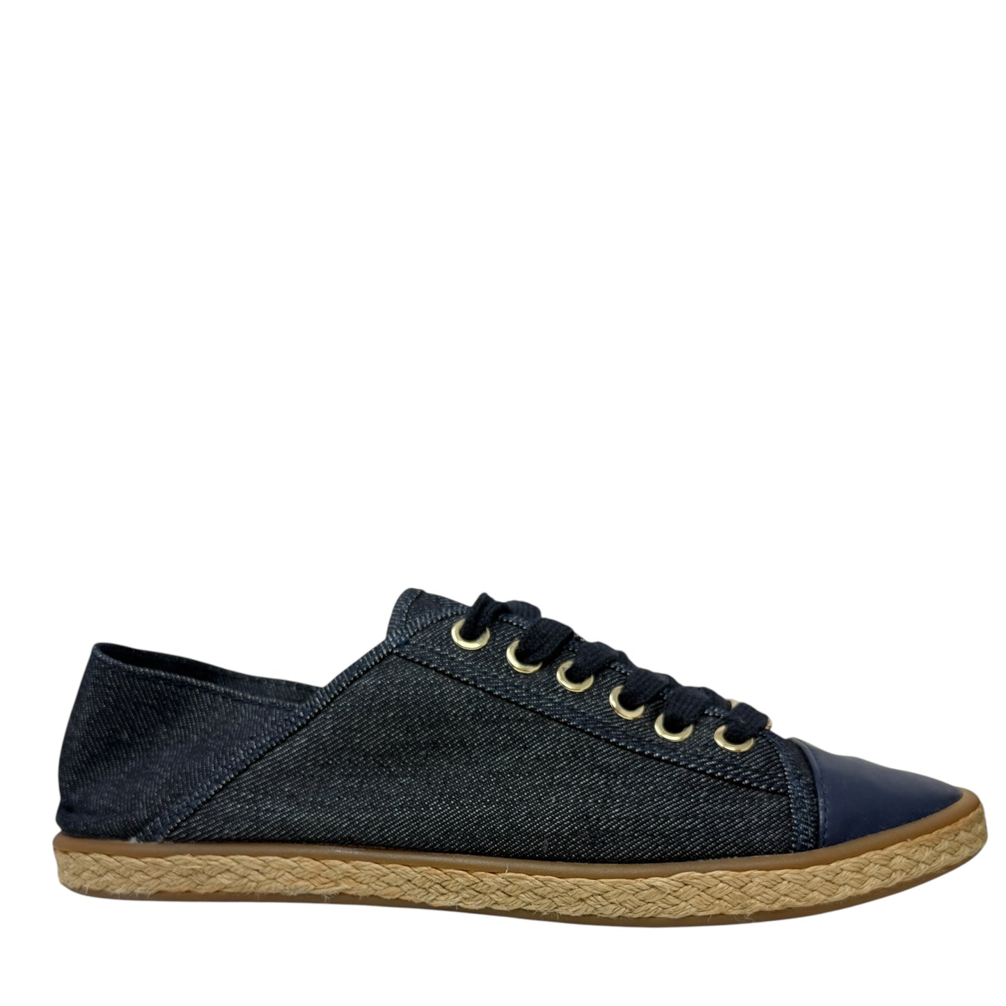 Kristy Denim Lace Up EspadrilleSneakers By Michael By Michael Kors In Blue Denim, Size: 7