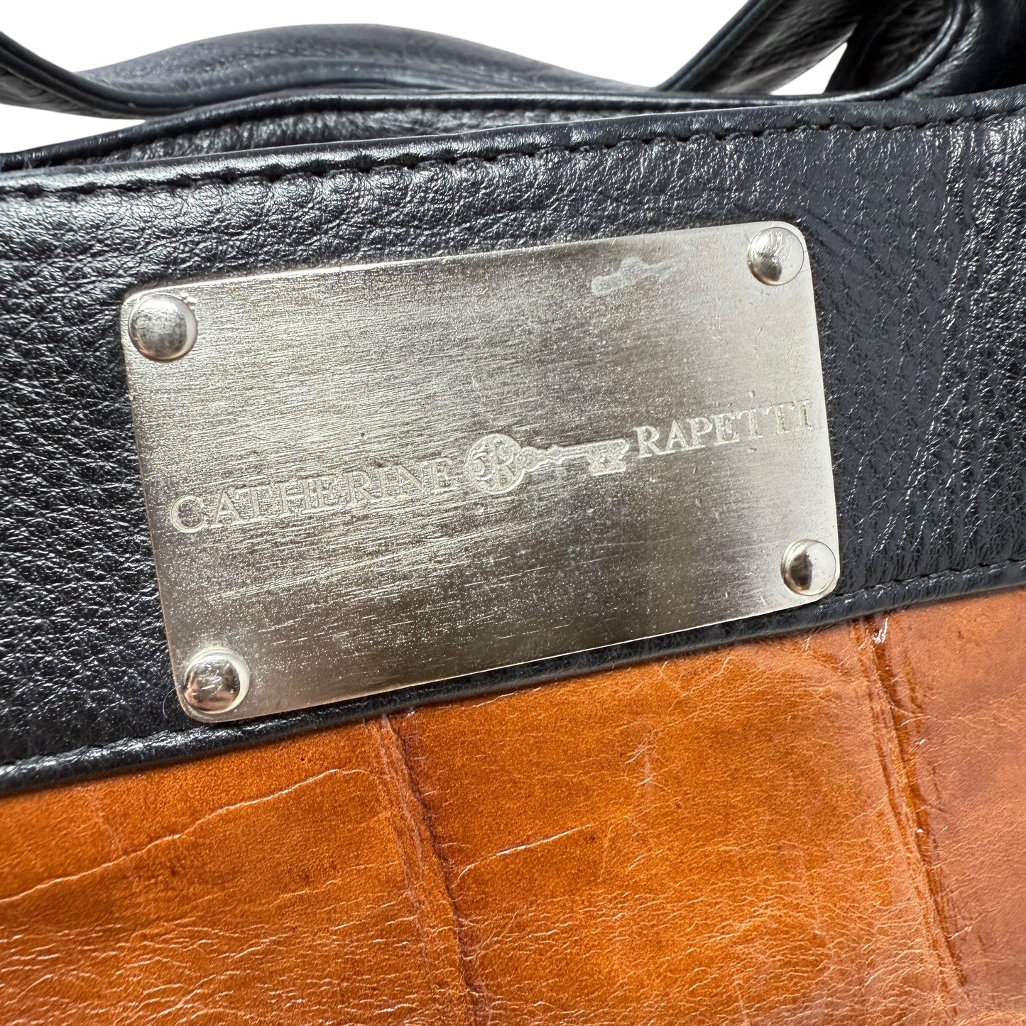Margaret Croc Embossed Tote By Catherine Rapetti, Size: Large