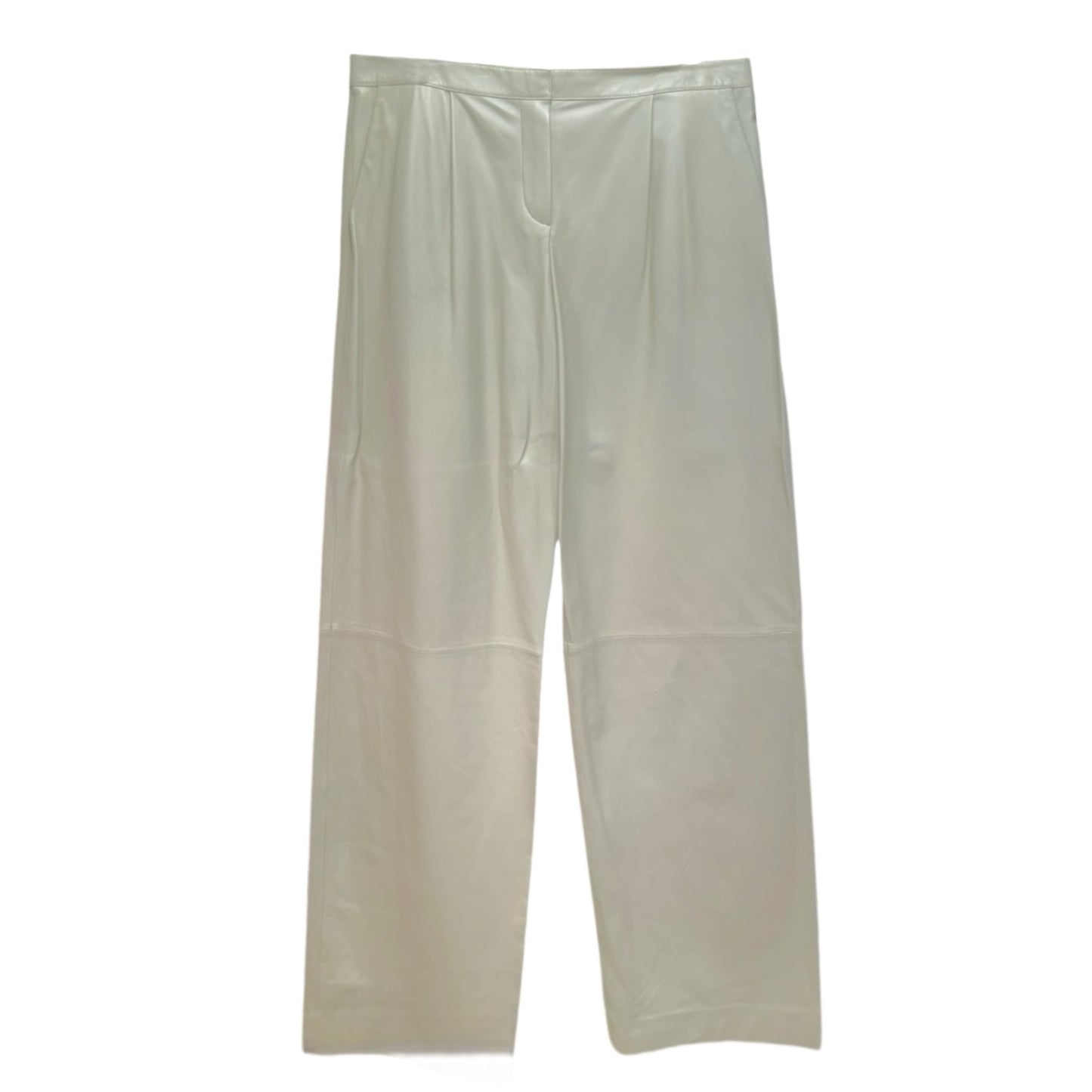 Lambskin Leather Dress Pants By Theory In Tan, Size: 12