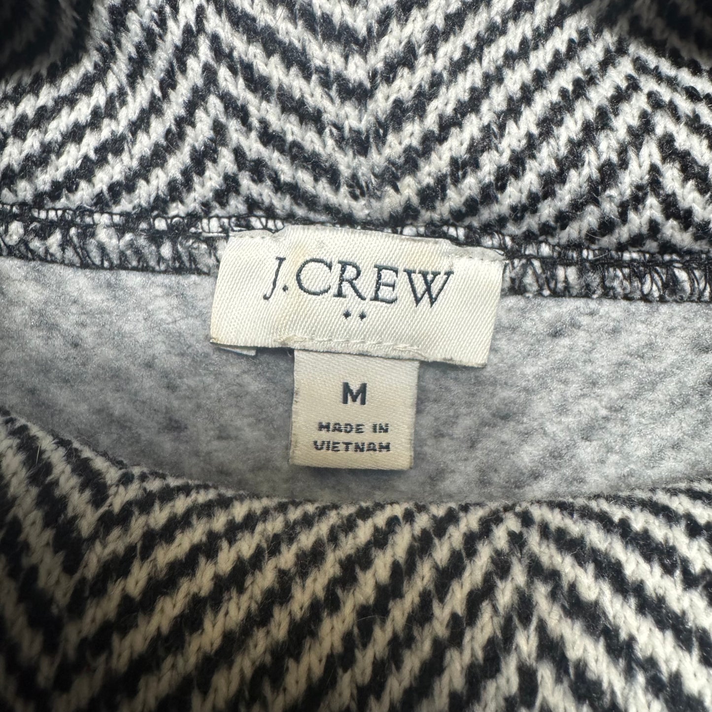 Sweater By J. Crew In Black & White, Size: M