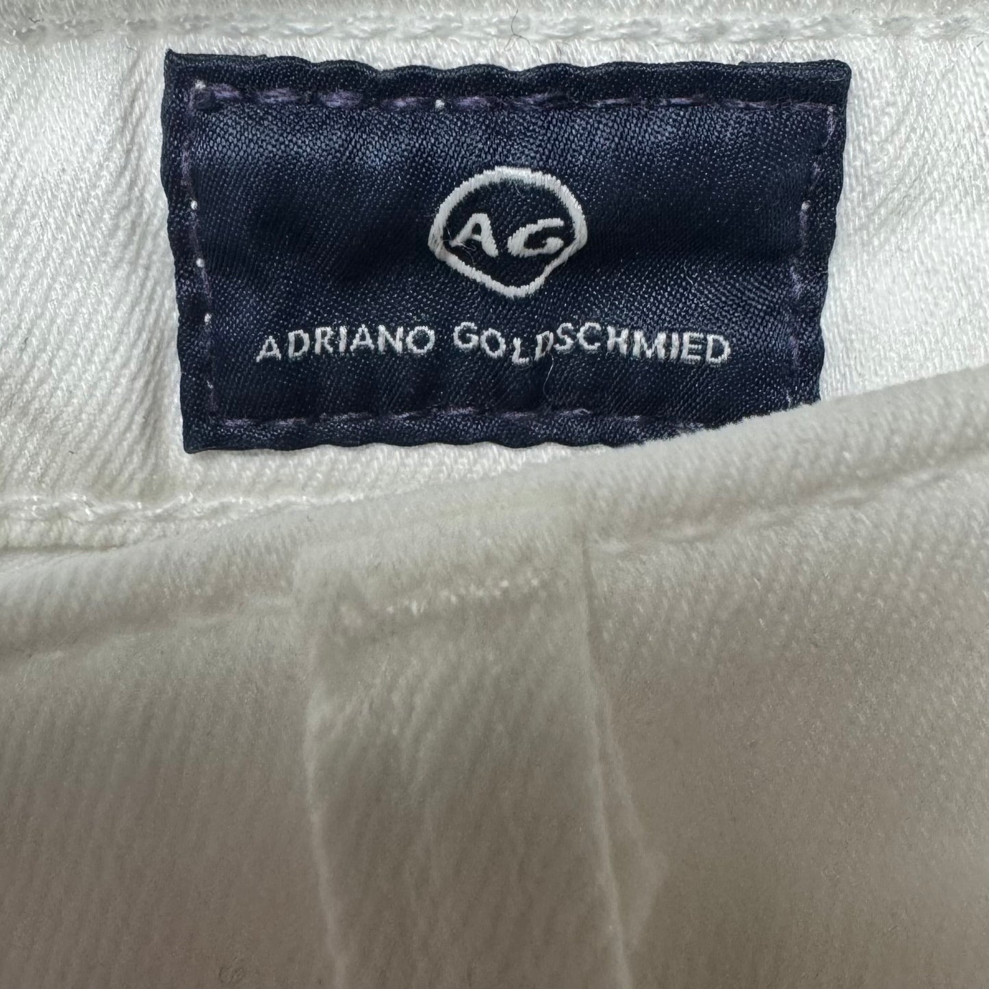 The Middi Ankle Jeans mid-rise legging ankle By Adriano Goldschmied In White Denim, Size: 8/29