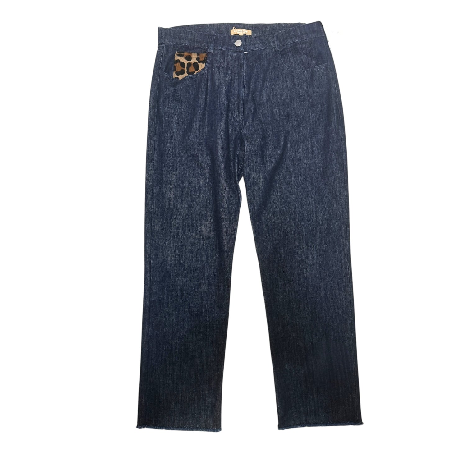 Genuine Calf Hair Pocket Straight Leg Jean Italy By Michael By Michael Kors Size: 10