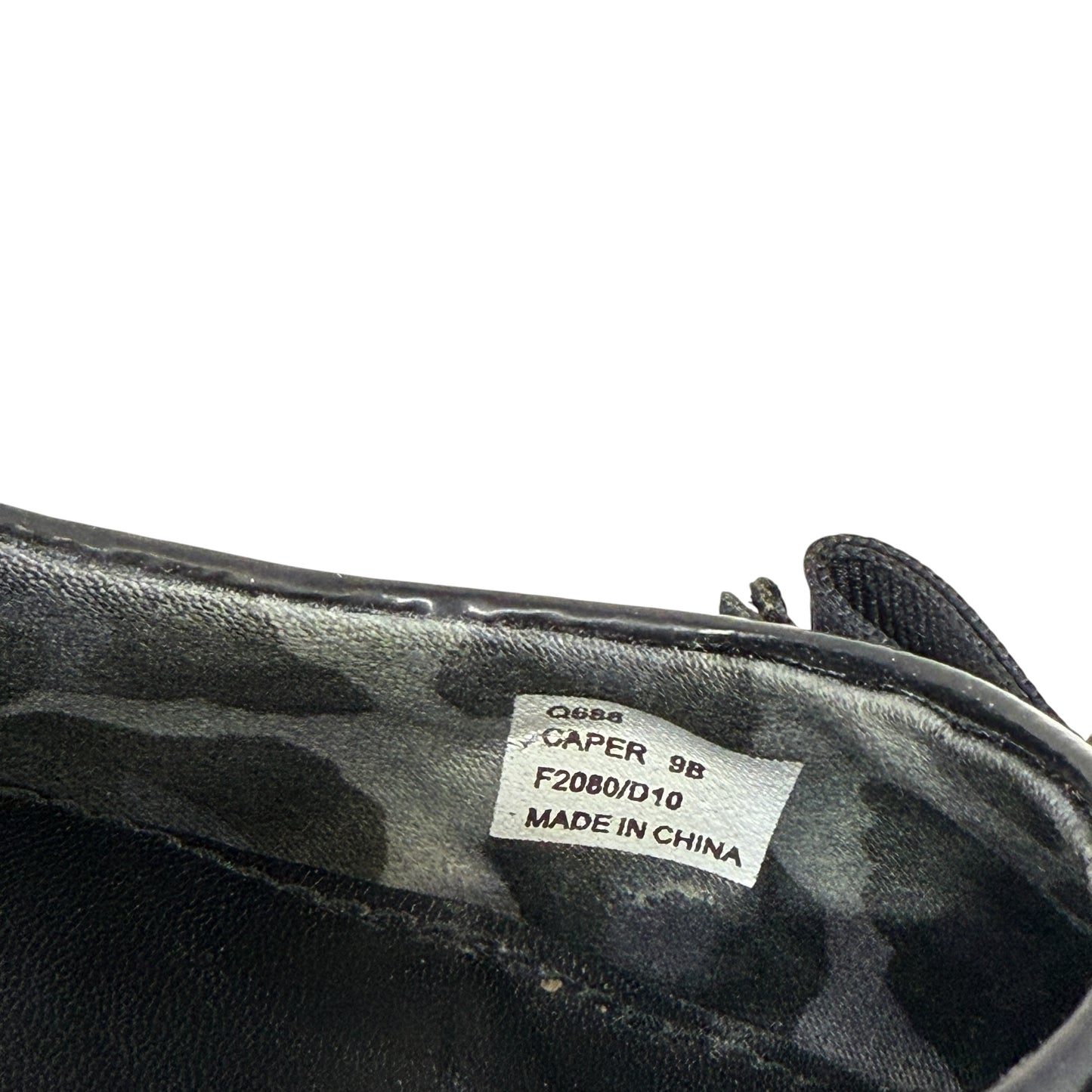 Poppy "Caper" Embellished Ballet Flats Designer By Coach In Black, Size: 9