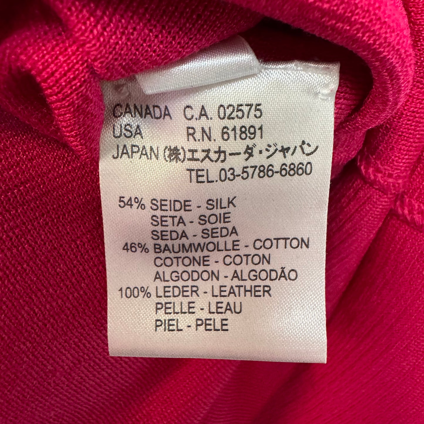 Sweater Designer By Escada In Pink, Size: 8