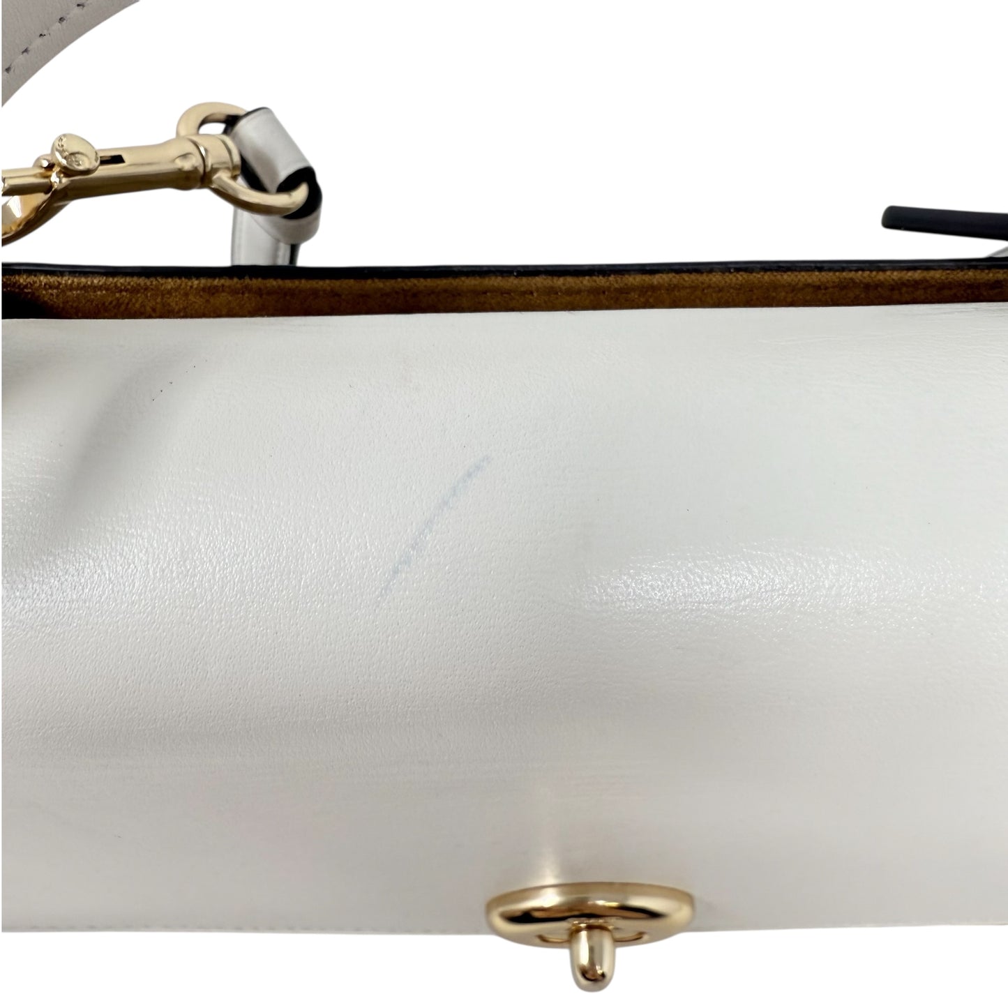 Signature Tilly Satchel Designer By Coach In Khaki/Chalk, Size: Medium