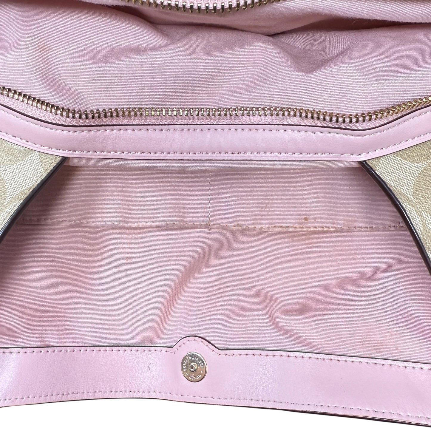 Hallie Shoulder Bag Designer By Coach, Size: Medium
