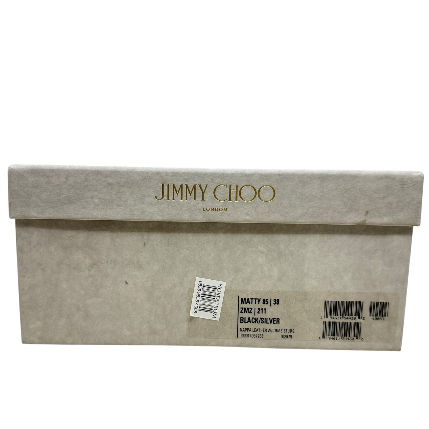 Matty Silver Studded Black Leather Mules Luxury Designer By Jimmy Choo In Black, Size: US 8/IT 38