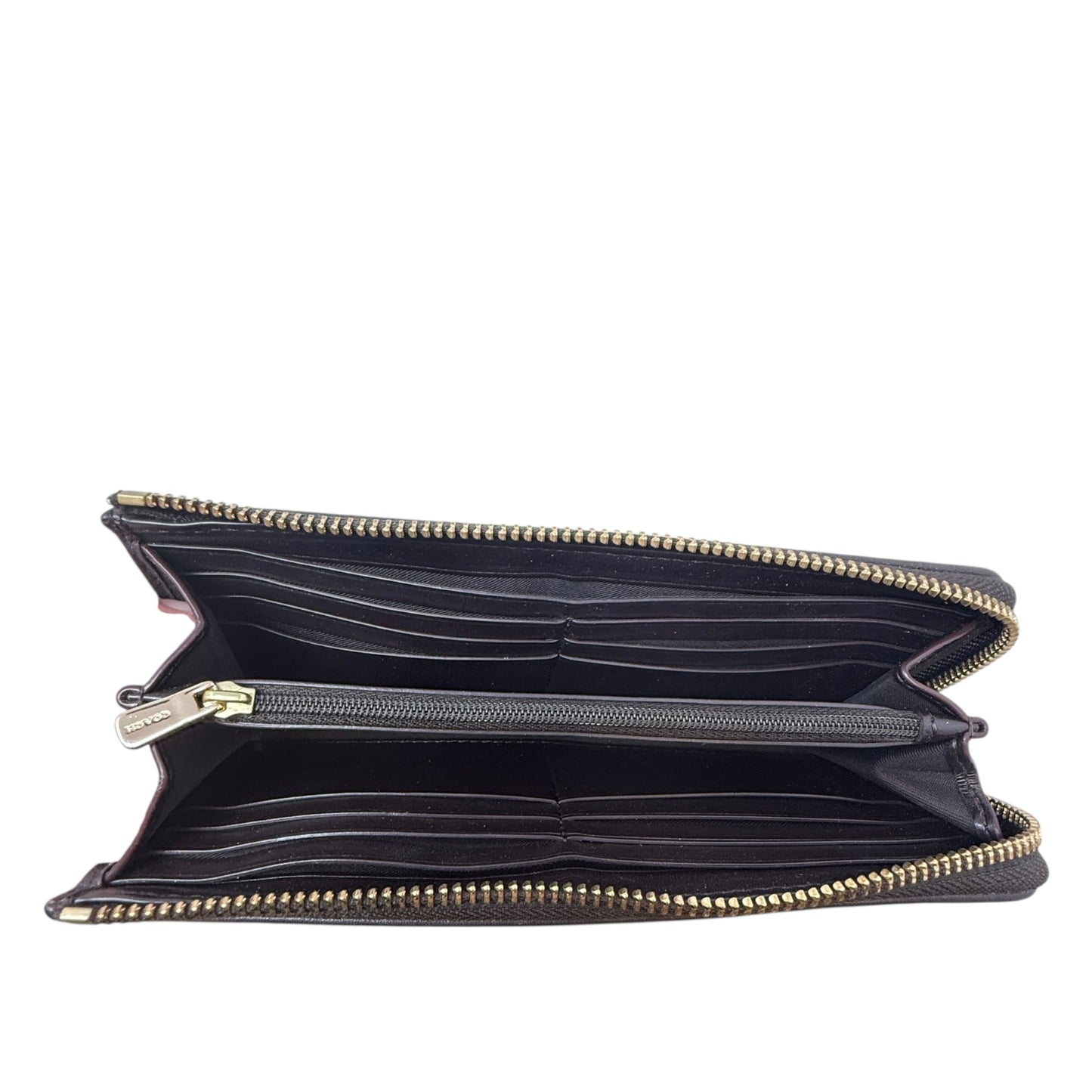 L Zip Wallet In Signature Jacquard Designer By Coach, Size: Medium