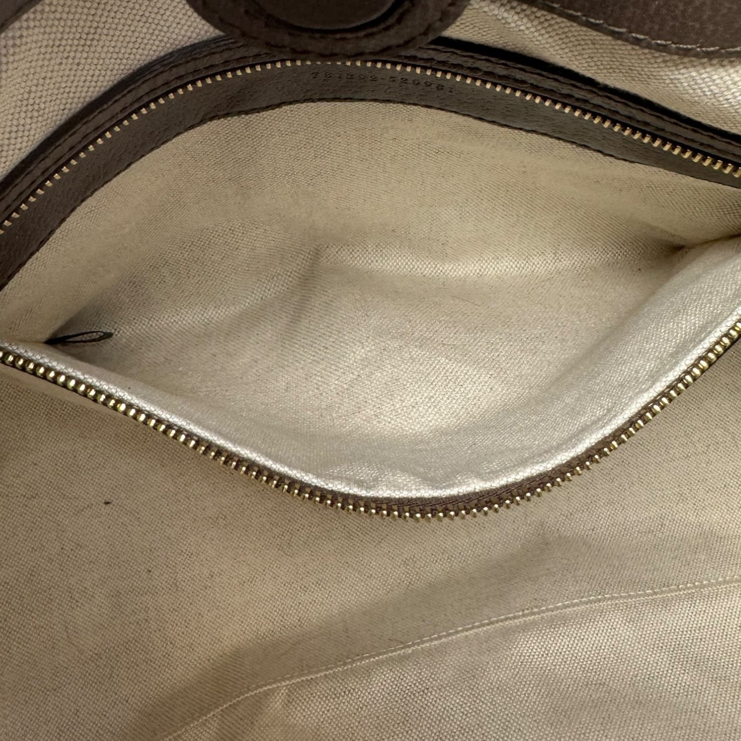 Ophidia Coated Canvas Monogram Shoulder Handbag Luxury Designer By Gucci, Size: Large