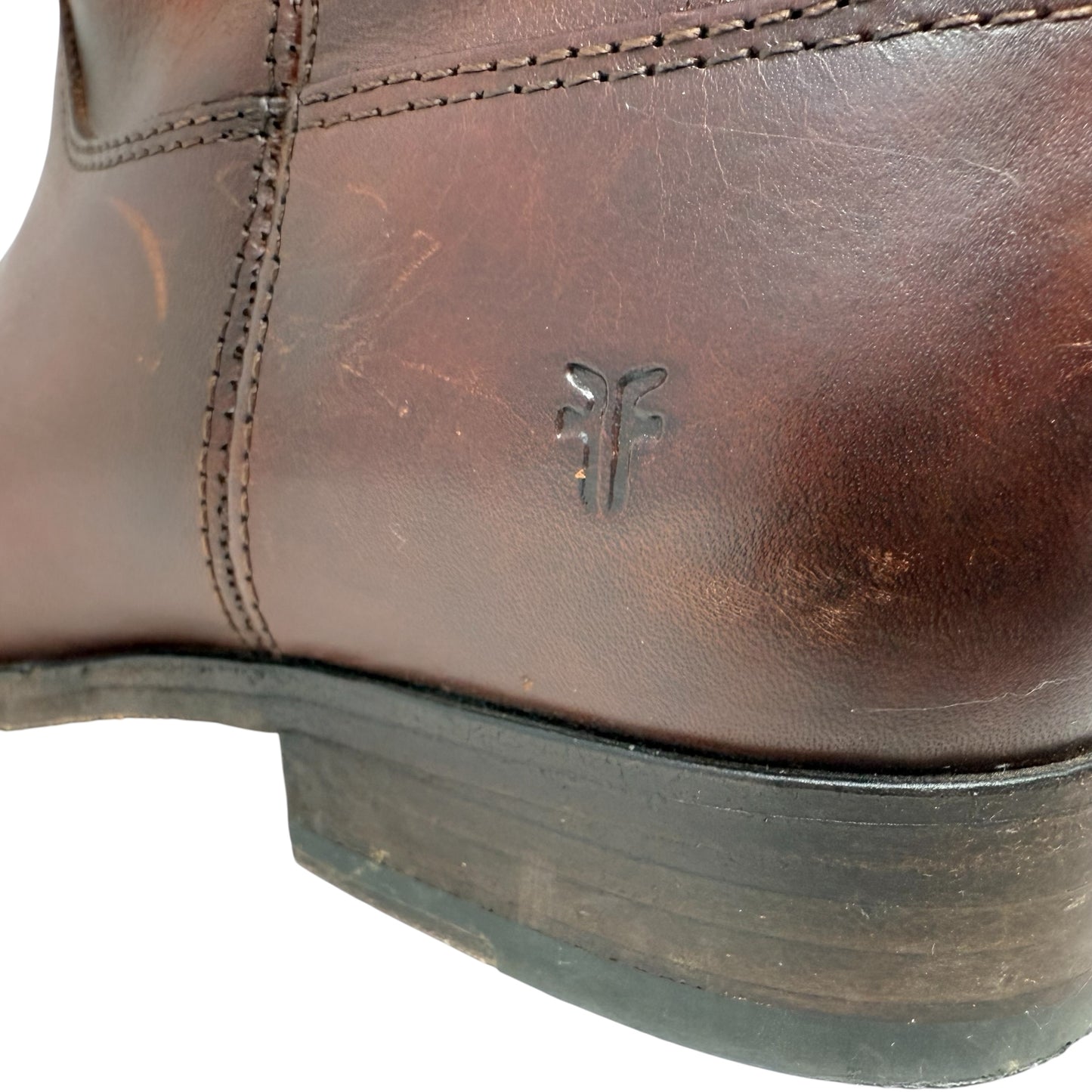 Melissa Button Boots Designer By Frye In Redwood, Size: 7