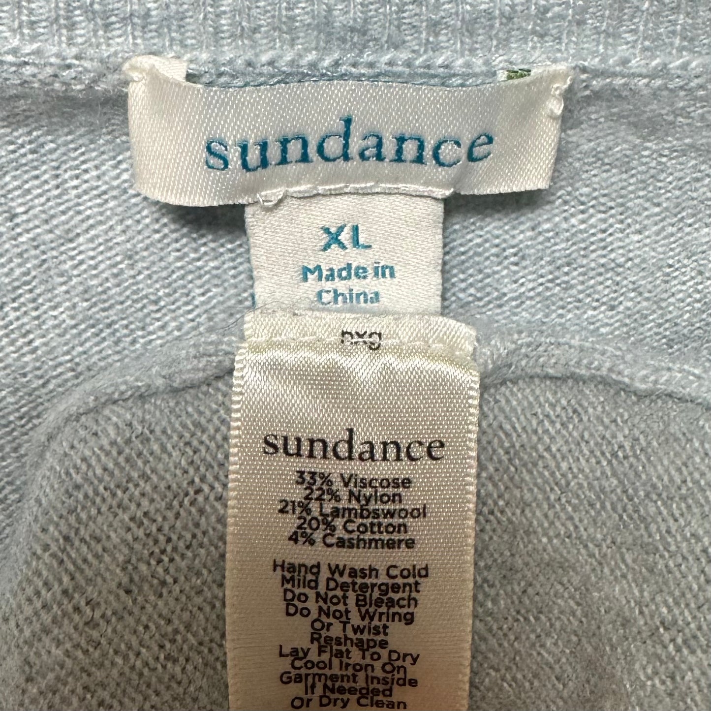 Sweater Cardigan By Sundance In Blue, Size: Xl