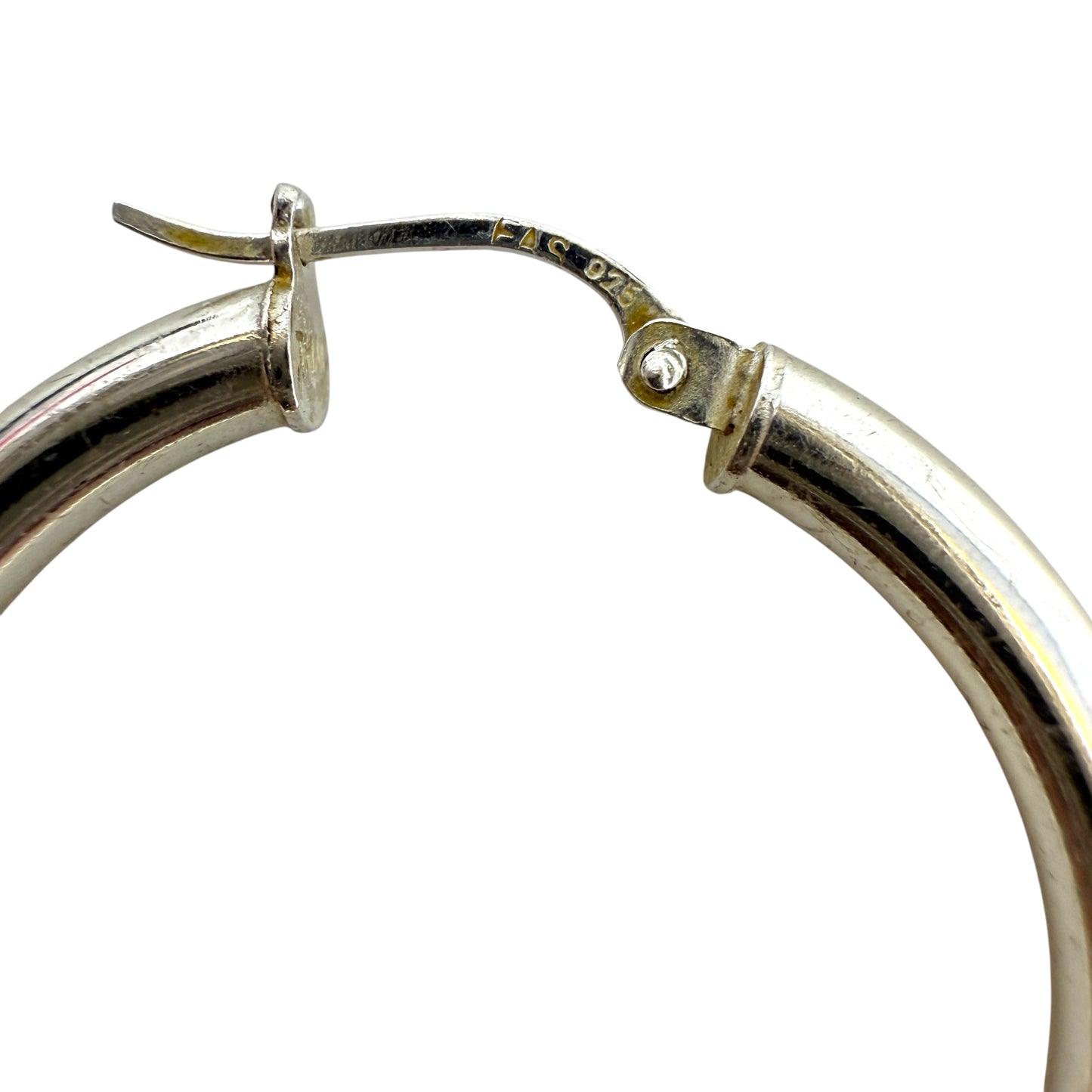 Medium Sterling Silver Hoop Earrings