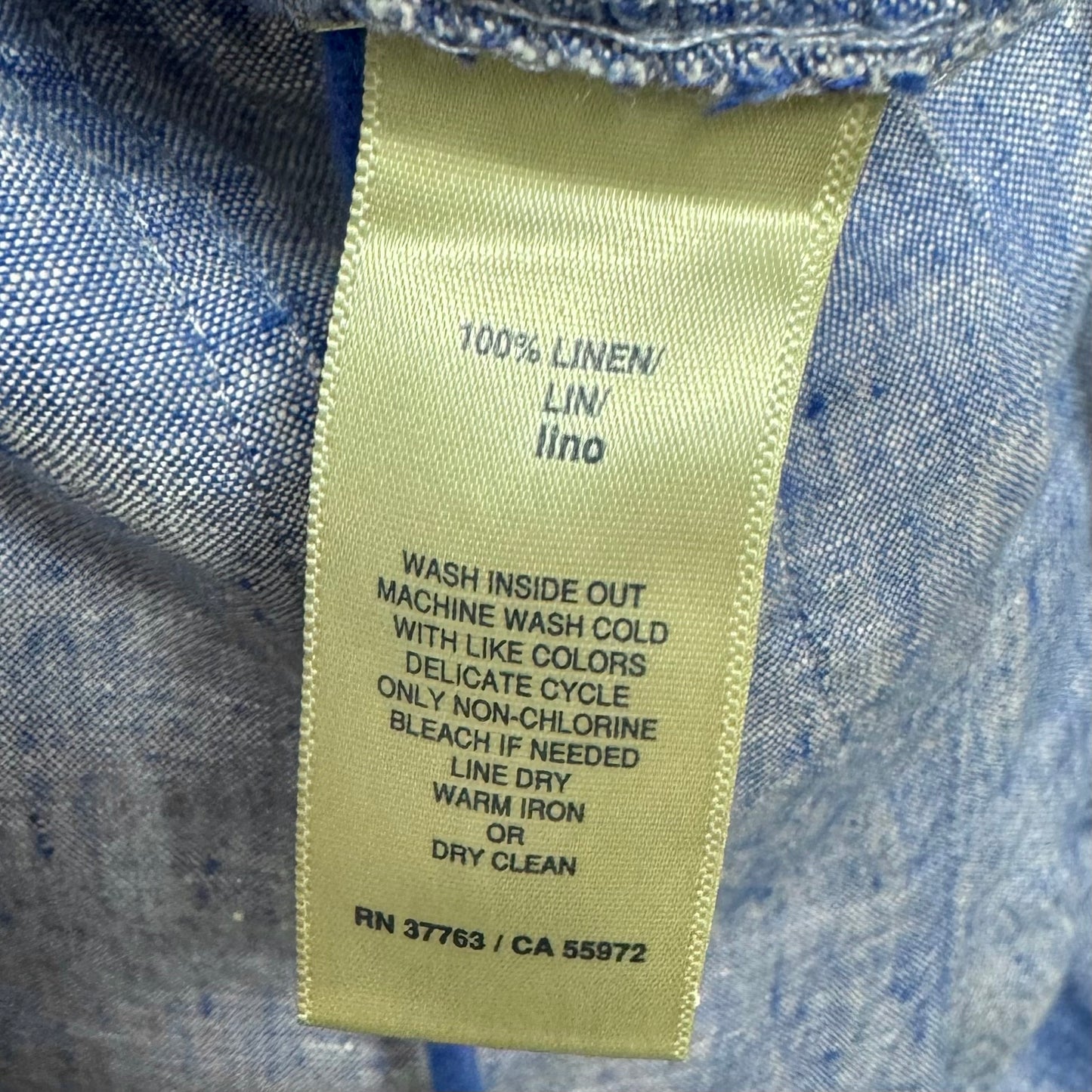Linen Pants Lounge By Rafaella In Blue, Size: L