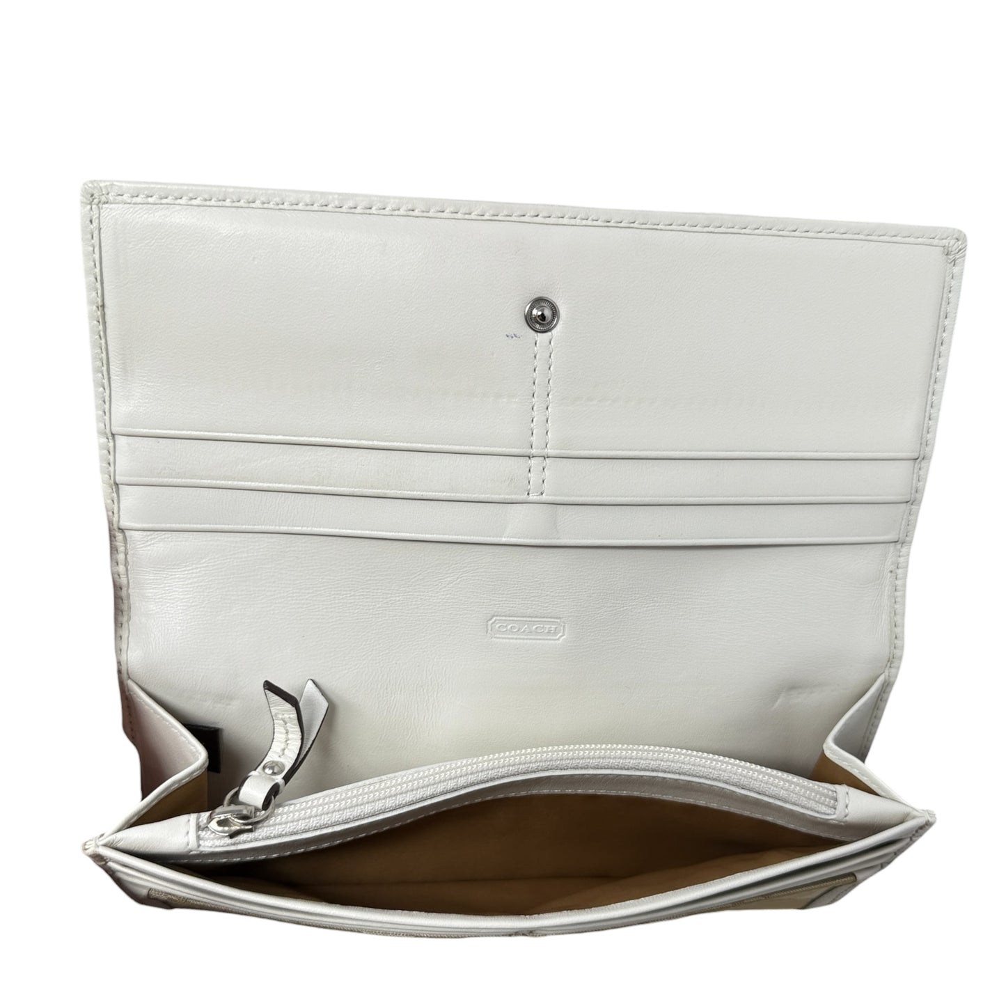 Signature Slim Envelope Wallet Designer By Coach, Size: Large