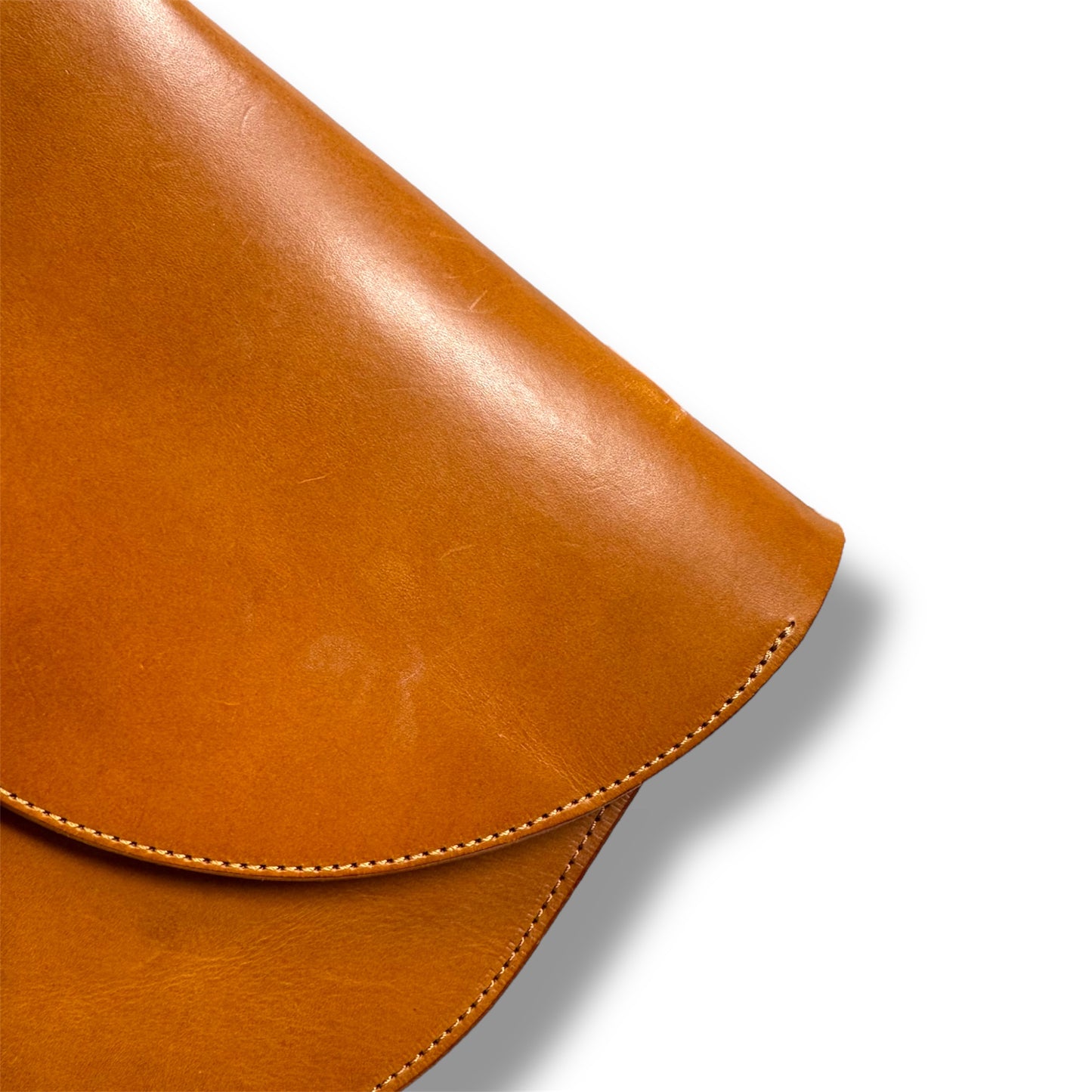 The Ruby Bag By Sara Barner In Tan English Bridle Leather, Size: Small