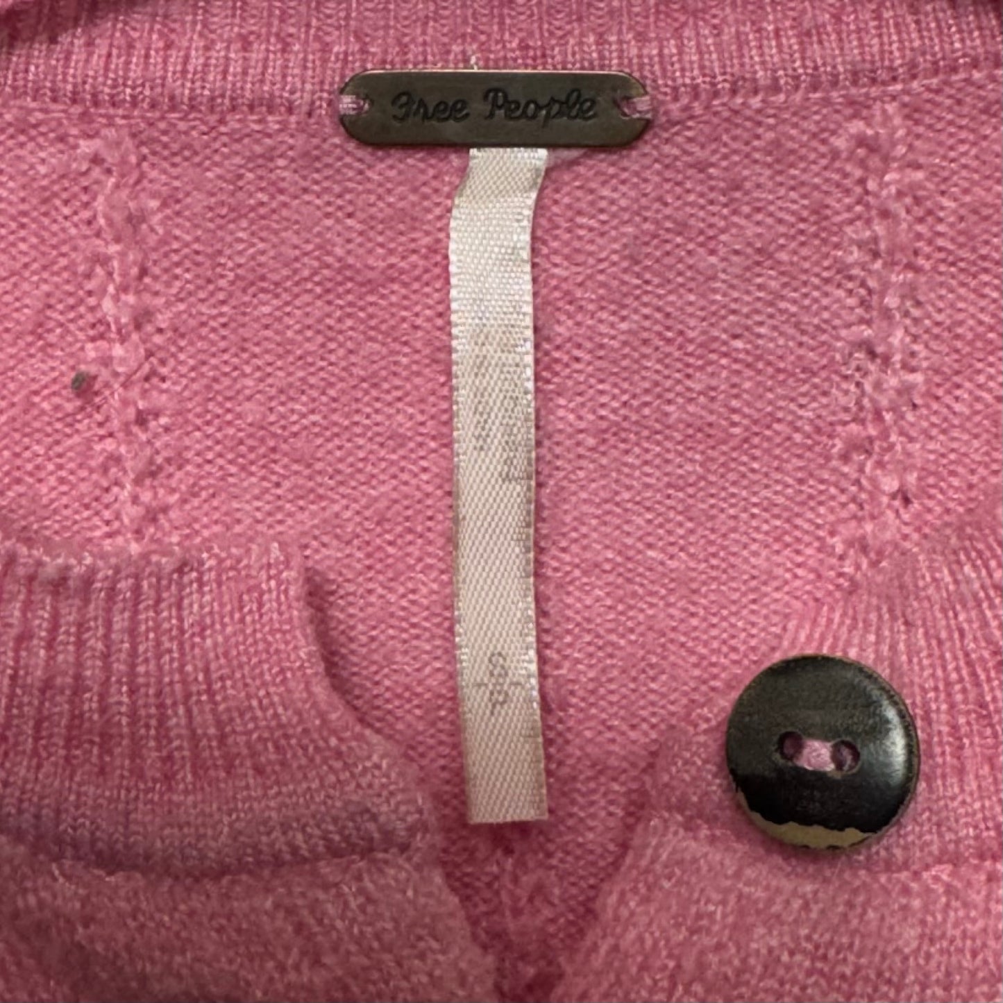 Sweet Nothing Cropped Cardigan Sweater By Free People In Pink, Size: S