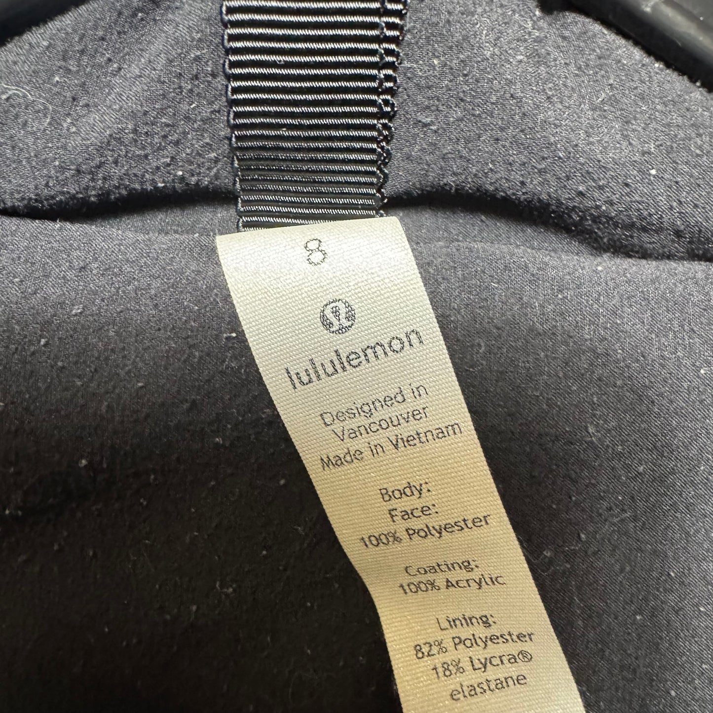 Athletic Top Long Sleeve Hoodie By Lululemon In Black, Size: 8