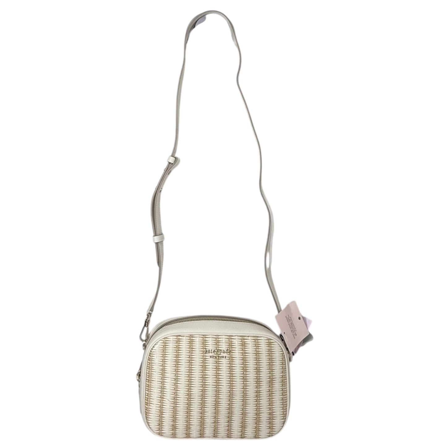 Astrid Straw Medium Crossbody Designer By Kate Spade, Size: Medium