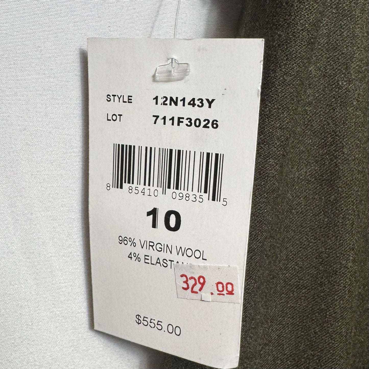 Stretch Wool Dress Pants By Ralph Lauren Black Label In Green, Size: 10