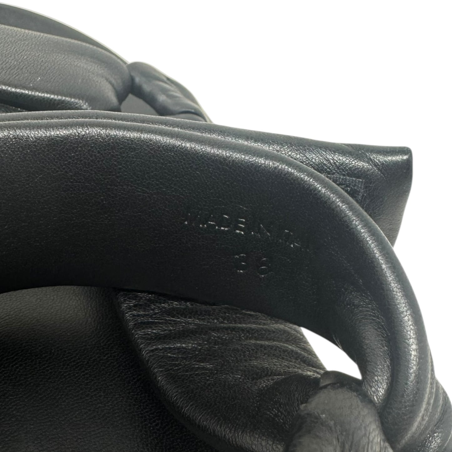 Touch-Strap Flatform Sandals By Jil Sander In Black, Size: 7.5 (EU 38)