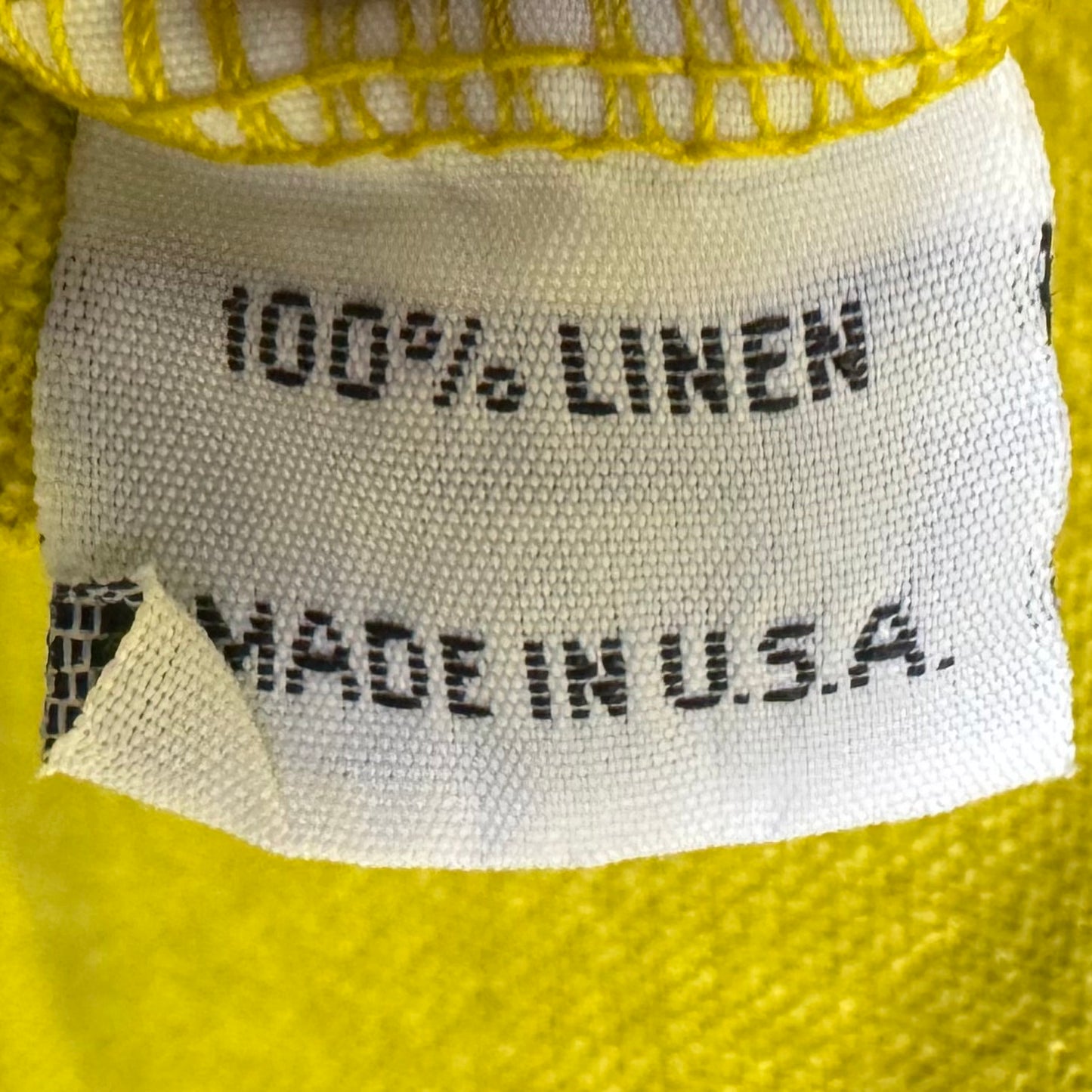 Linen Tunic Short Sleeve By Bryn Walker In Yellow, Size: M