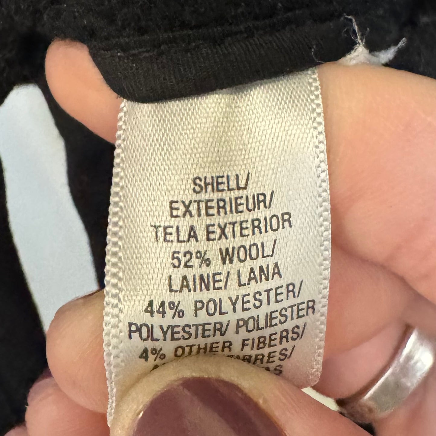 Coat Wool By Loft In Black, Size: Xs