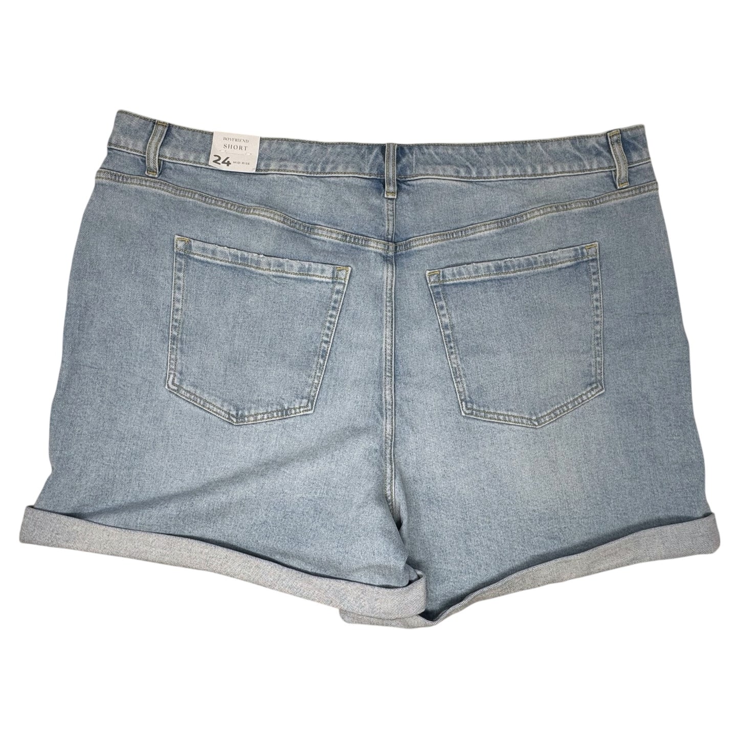 Midrise Boyfriend Shorts By Lane Bryant In Blue Denim, Size: 24