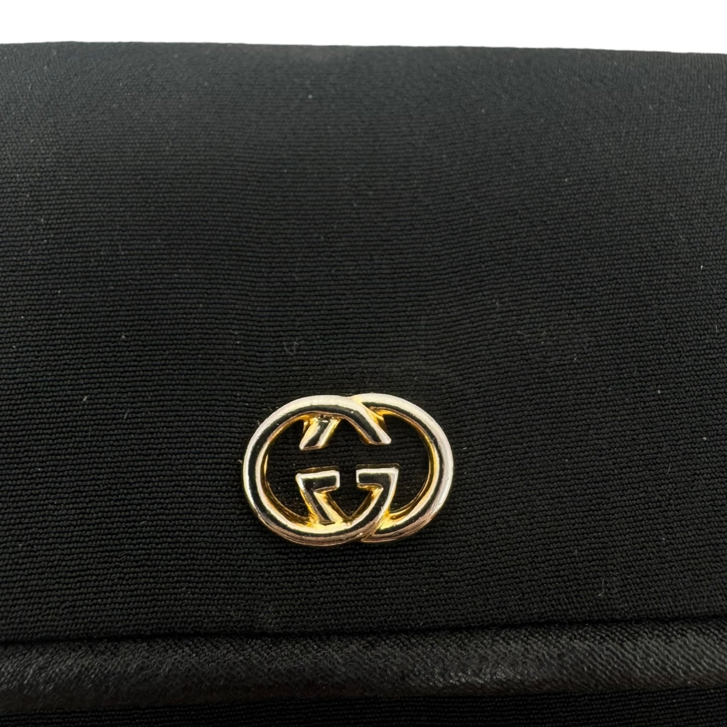 Vintage Canvas Chain Strap Crossbody Handbag Luxury Designer By Gucci, Size: Medium