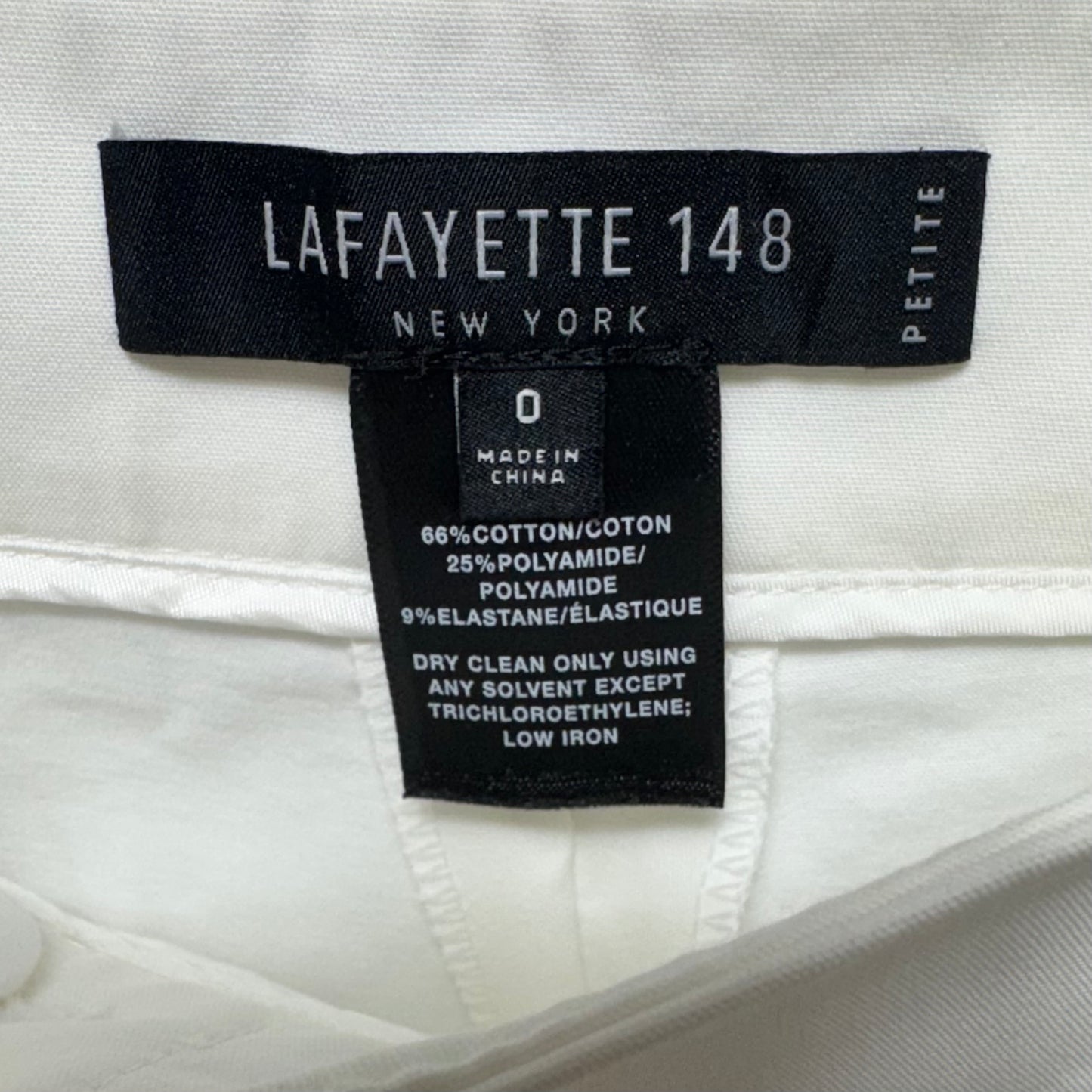 Bermuda Shorts Designer By Lafayette 148 In White, Size: 0p