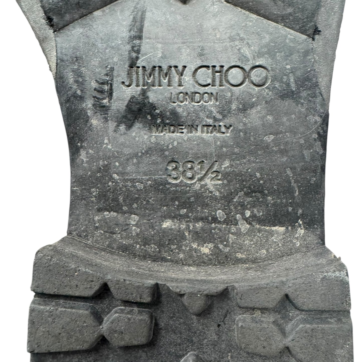 Suede Biker Boots Luxury Designer By Jimmy Choo In Grey, Size: 8.5 (IT 38.5)