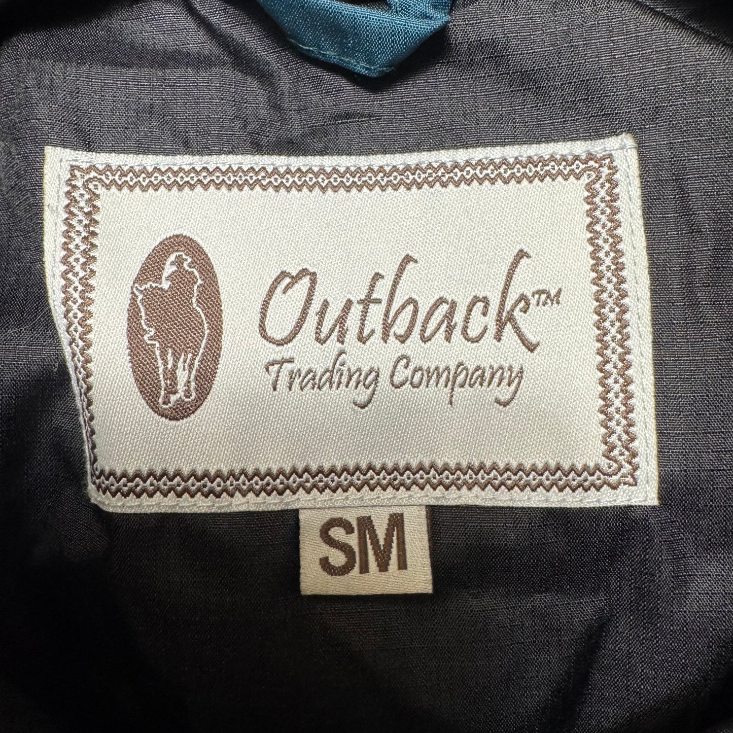 Jacket Puffer & Quilted By Outback Trading Company In Teal & Black, Size: S/M