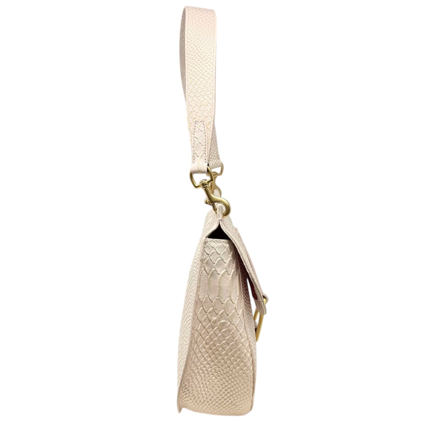 North South Reese Bag Designer By Dooney & Bourke In Pearl Embossed Leather, Size: Medium