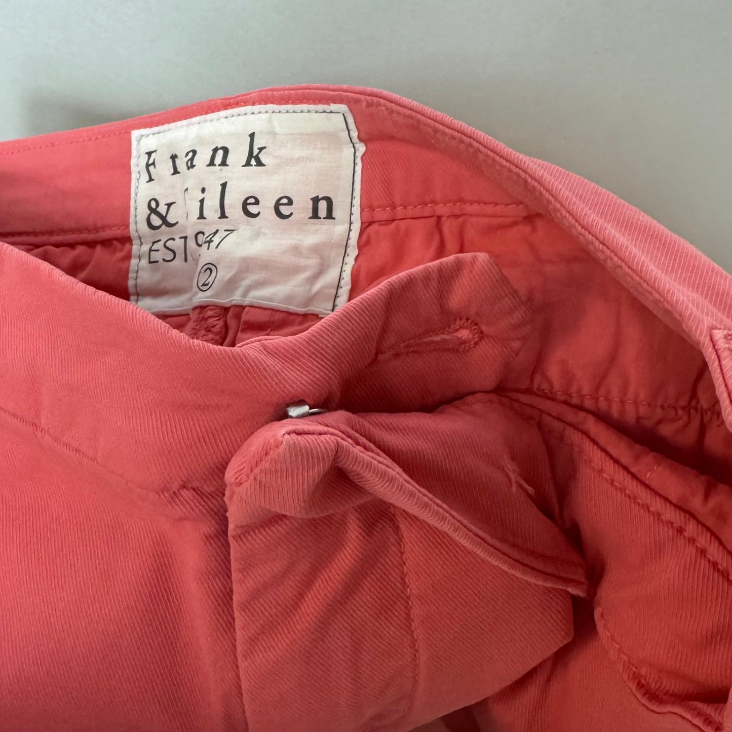 Pants Chinos & Khakis By Frank And Eileen In Coral, Size: 2