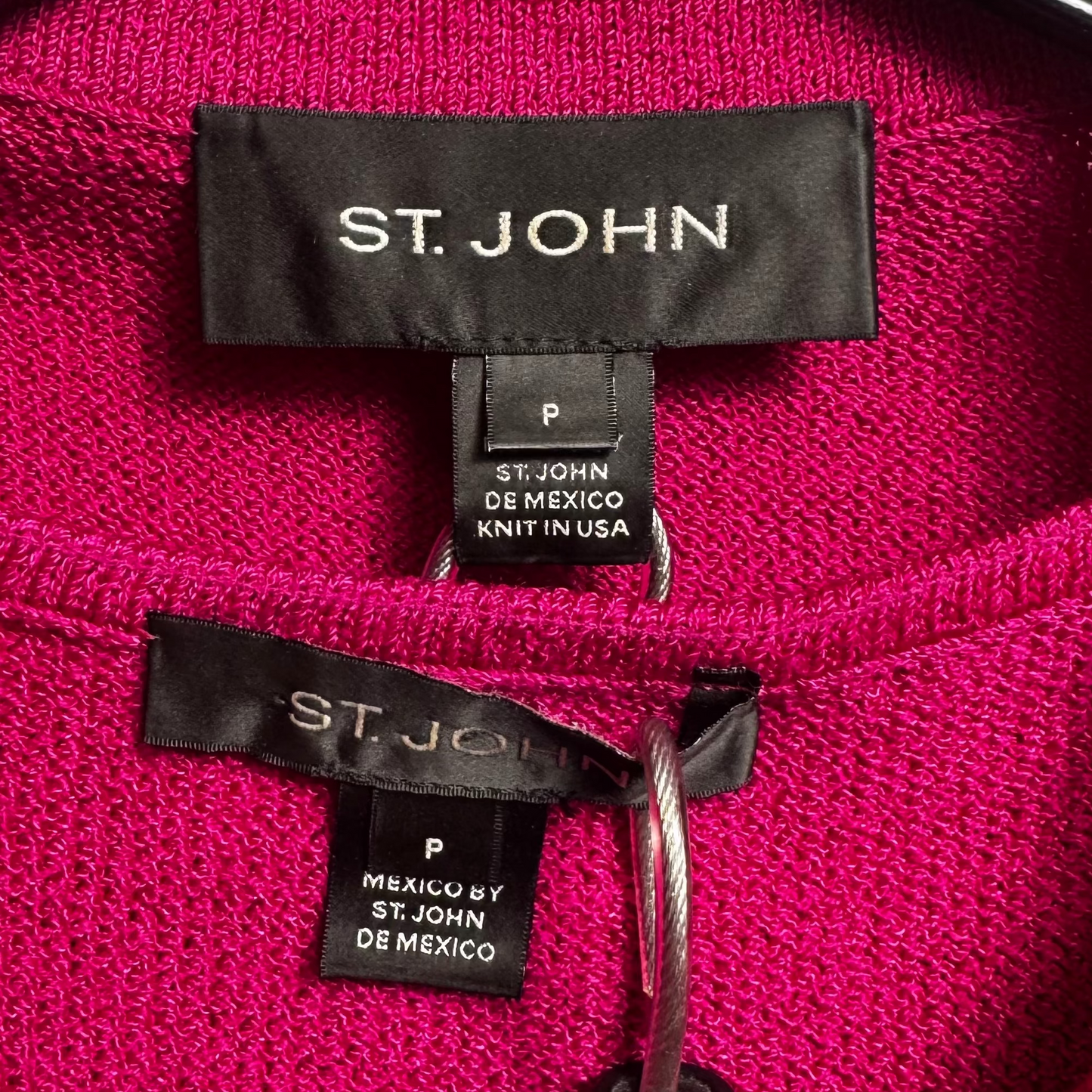 Knit Top & Jacket 2 Piece Set By St. John In Pink, Size: S