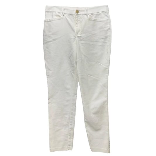 Kelly Stretch Pants Designer By Lilly Pulitzer In Resort White, Size: 8