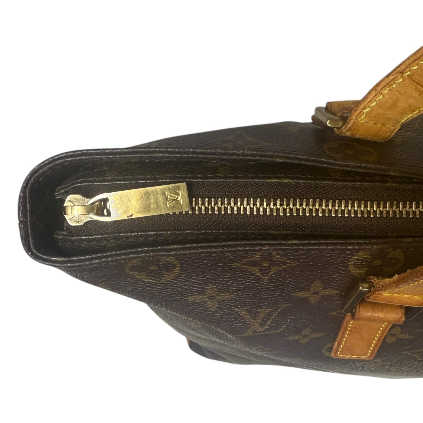 2002 Monogram Canvas Cabas Mezzo Tote Luxury Designer By Louis Vuitton, Size: Large