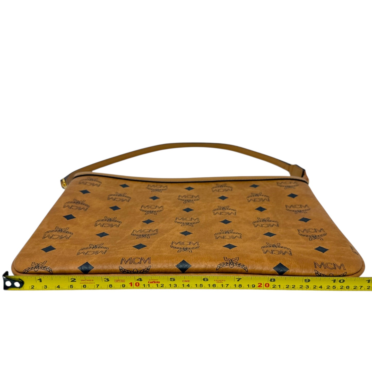 Visetos Pochette Wristlet Luxury Designer By MCM In Coated Canvas & Leather, Size: Medium