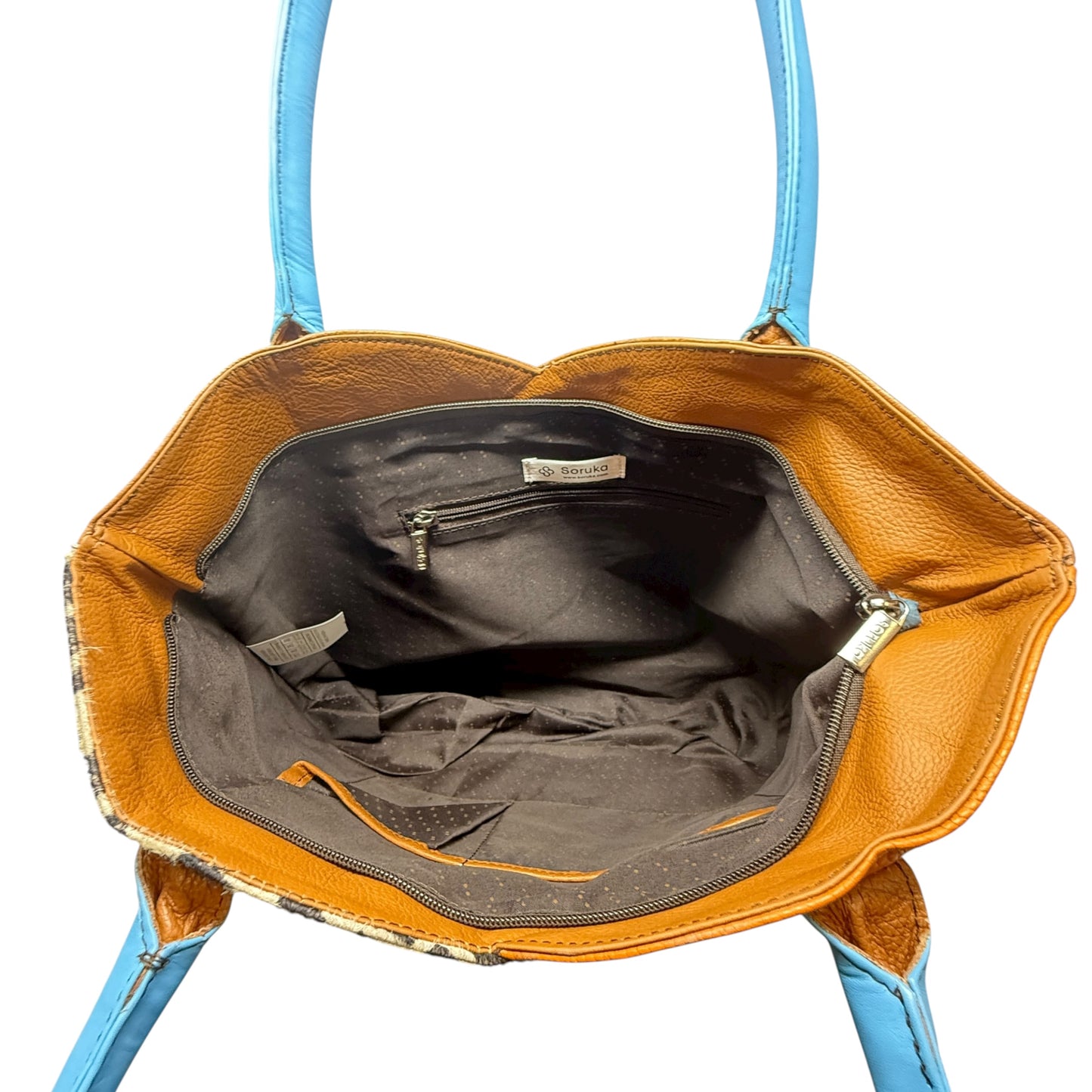 Handbag Leather By Cmc, Size: Large