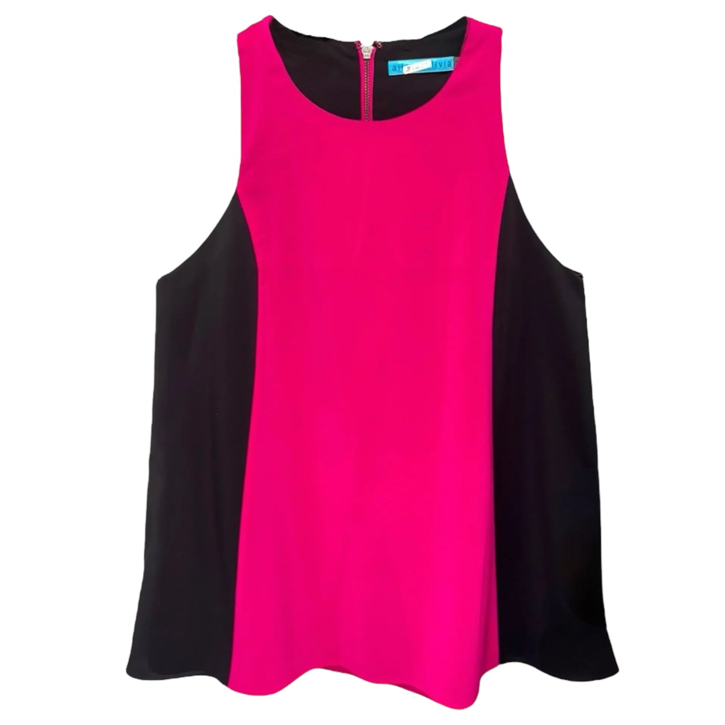 Lindsay Long Loose Tank with Seams Designer By Alice + Olivia In Magenta, Size: S